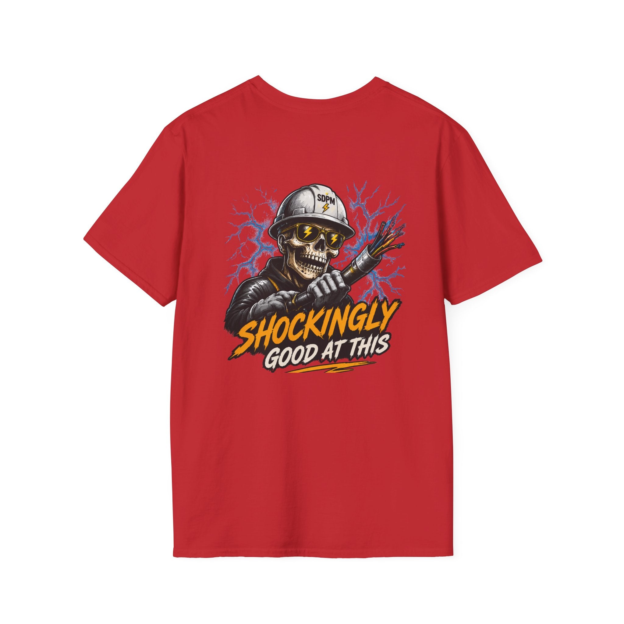 Shockingly Good At This Electrician Funny Skeleton T-Shirt