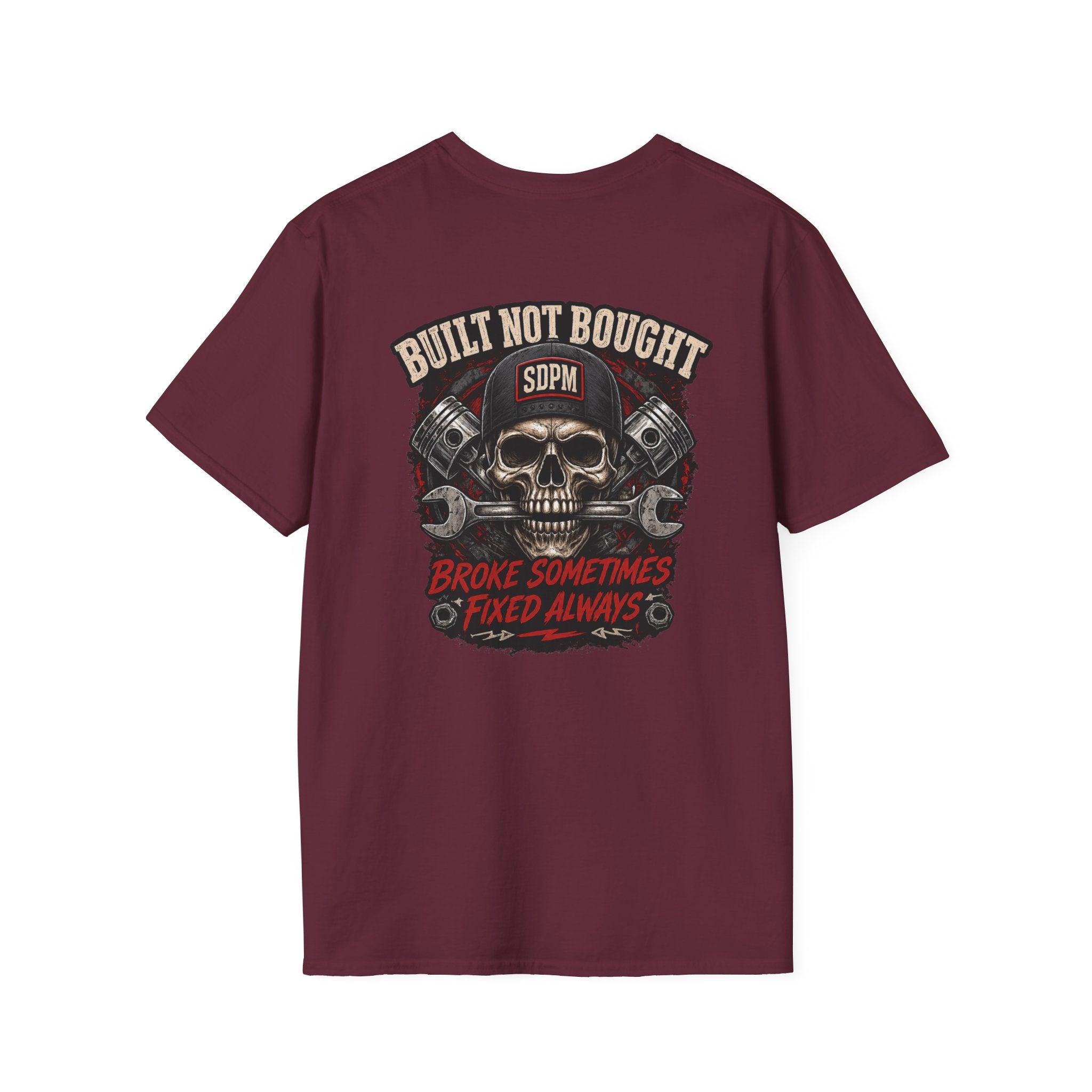 Built Not Bought Skull T-Shirt