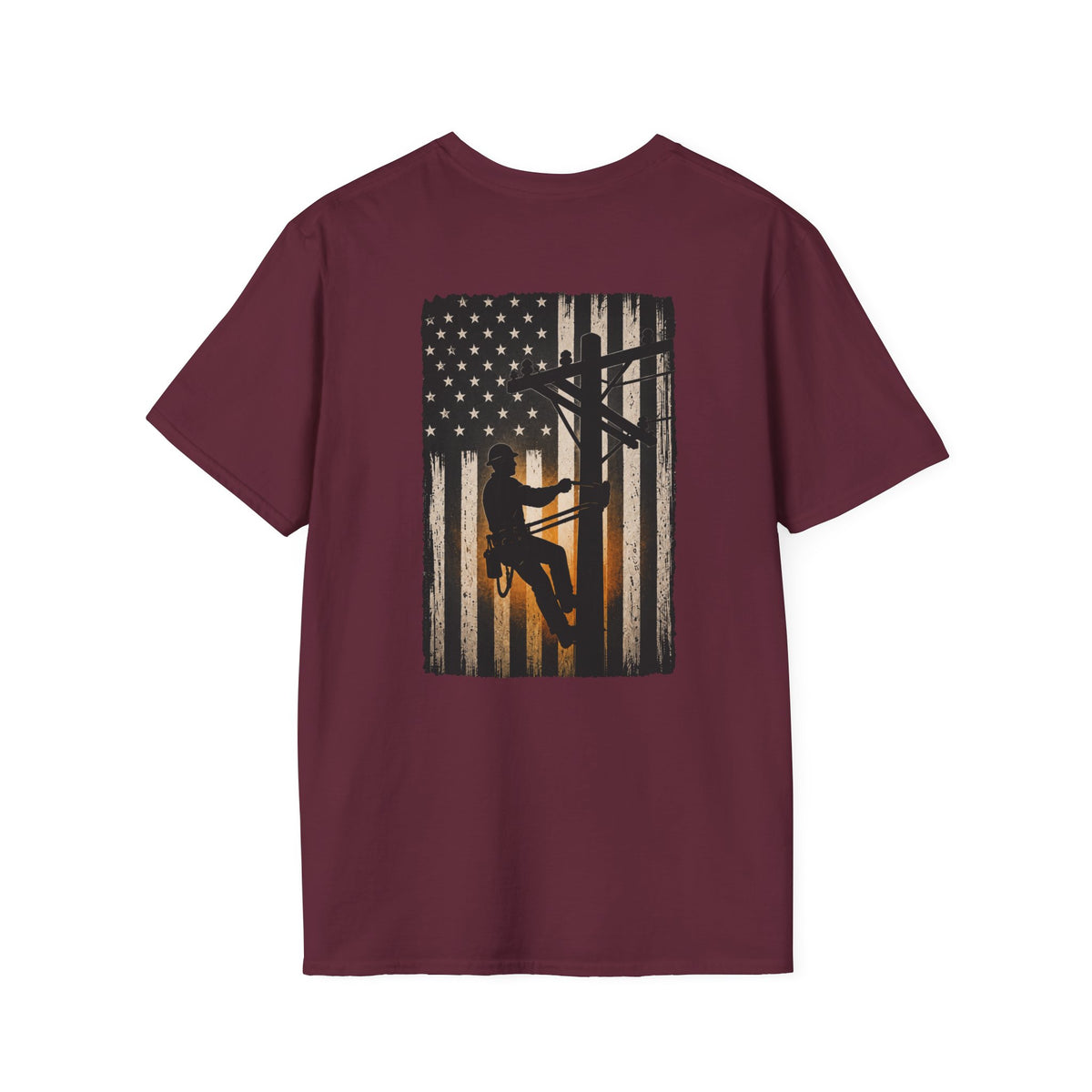 Lineman American Flag T-Shirt
