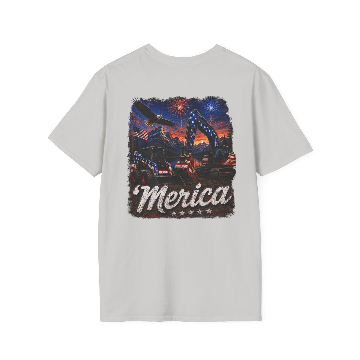 Patriotic 'Merica Heavy Equipment T-Shirt