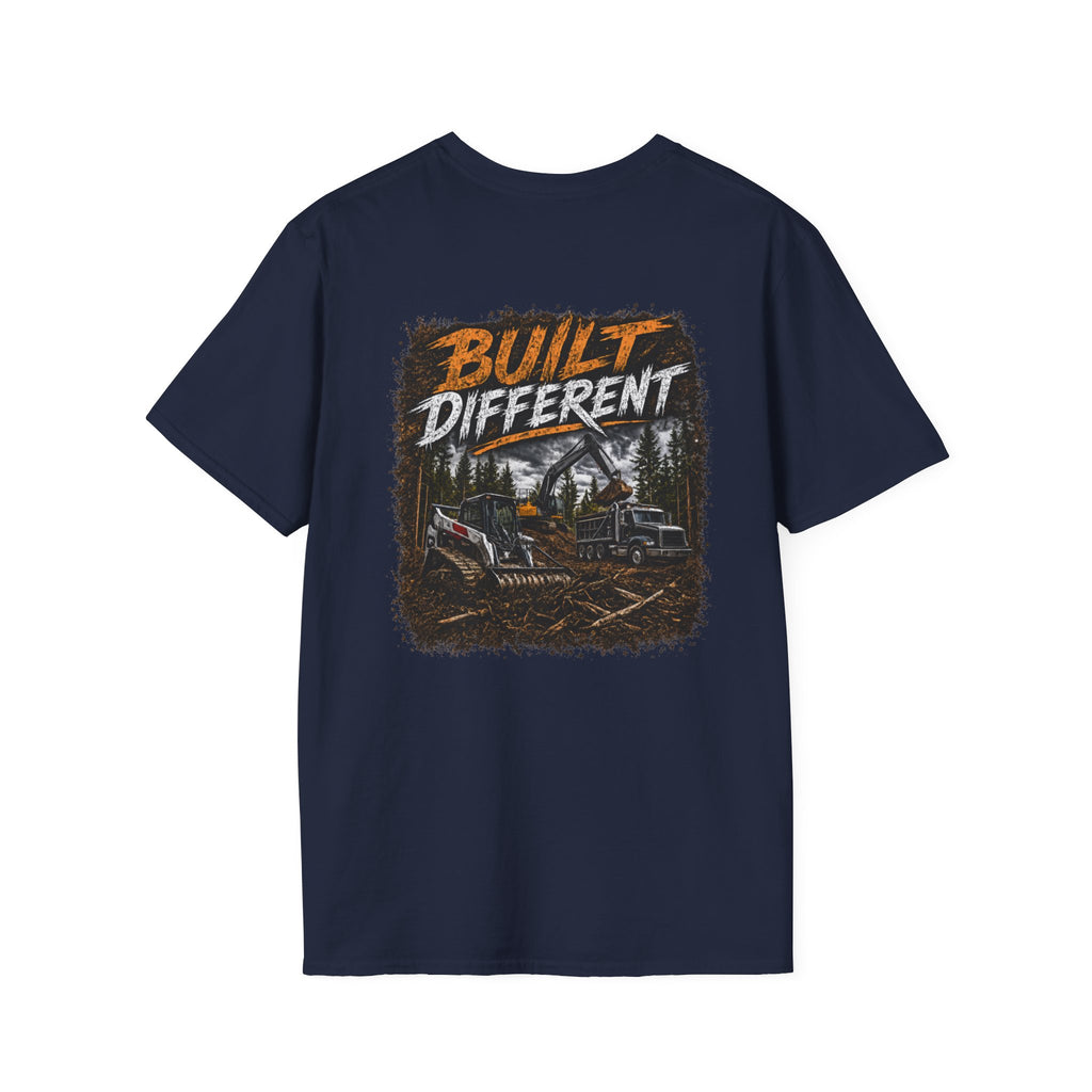Built Different Skid Steer Construction T-Shirt