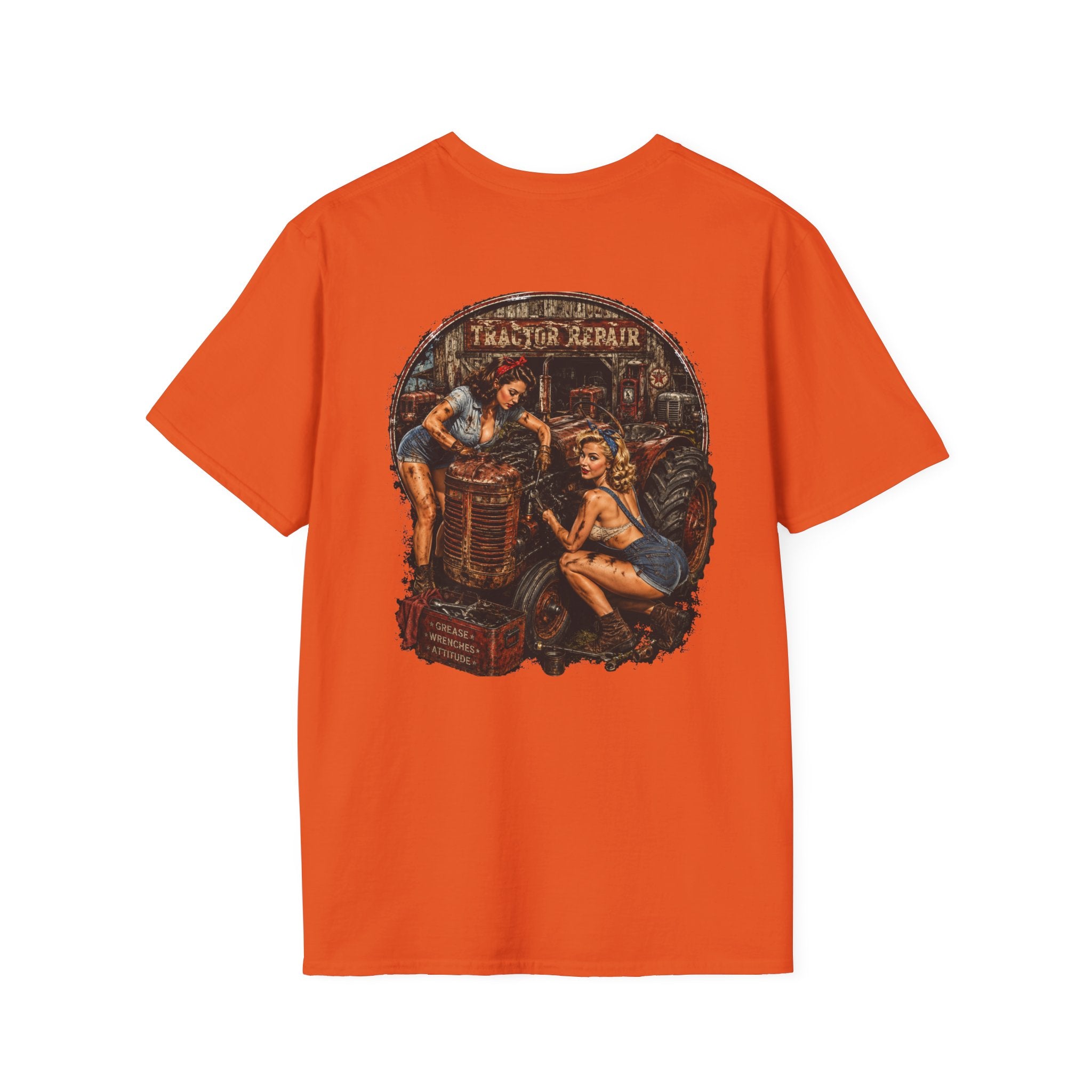 Pinup Girls Tractor Mechanic Tshirt