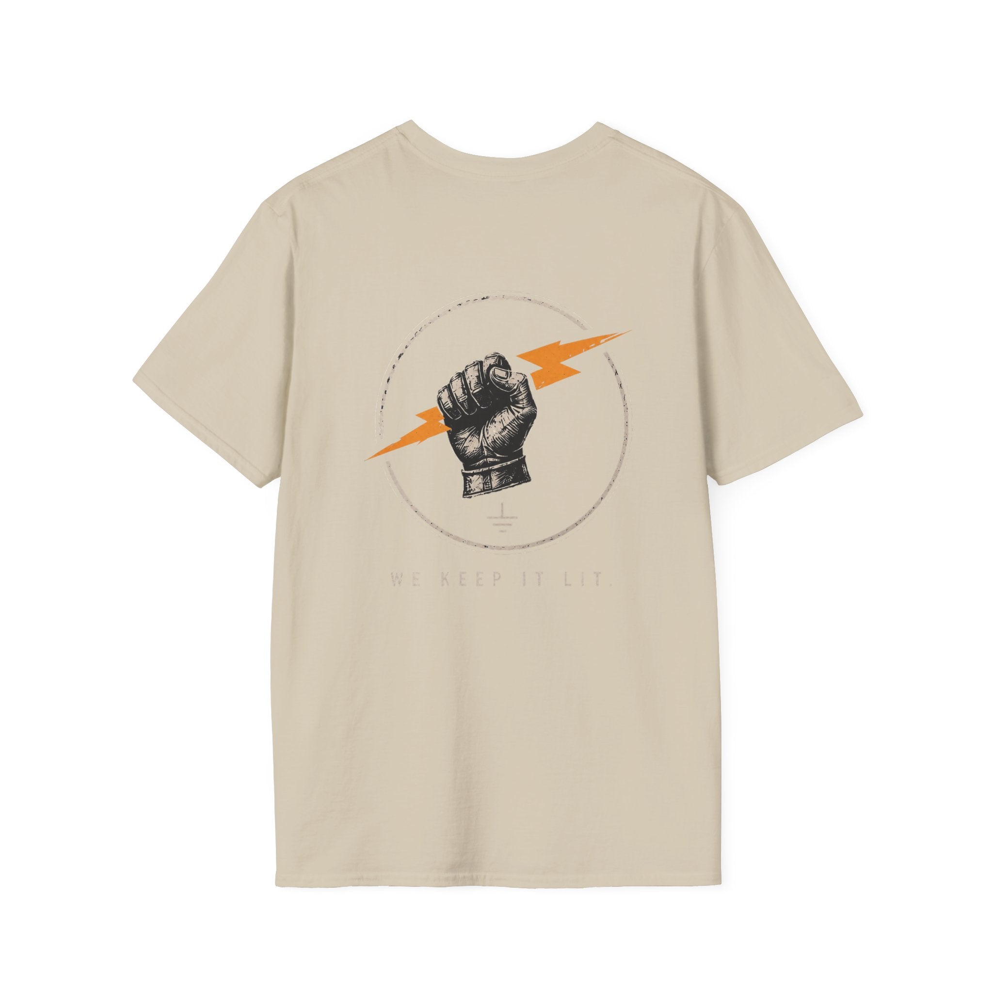 Electrician Holding Energy Bolt T-Shirt