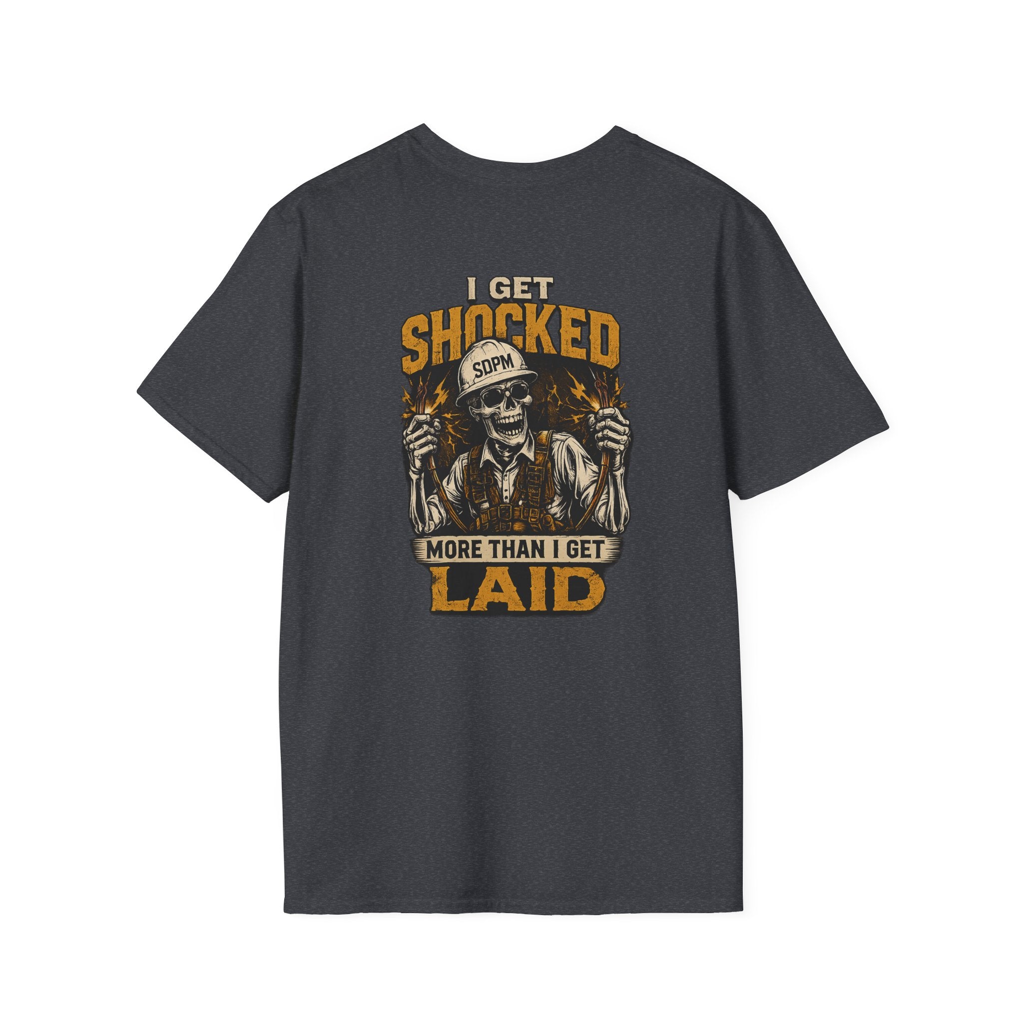 Electrician Funny Get Shocked More Than Laid T-Shirt