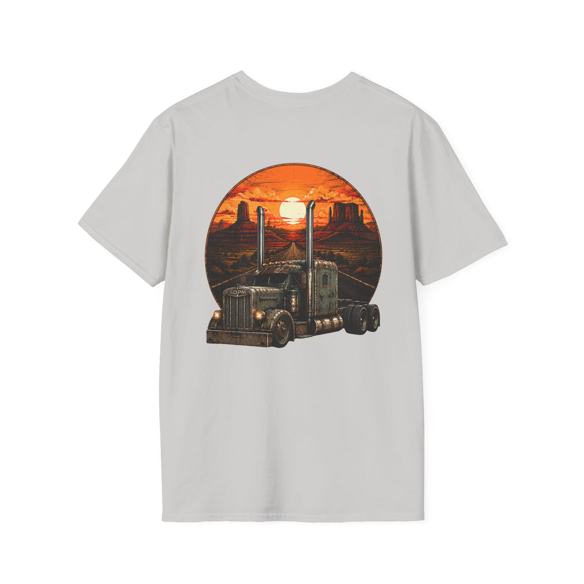 Rat Rod Style Semi Sunset T-Shirt