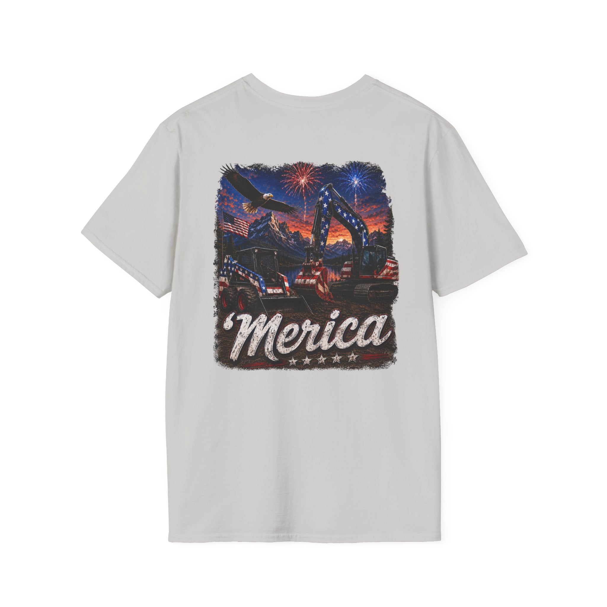 Patriotic 'Merica Heavy Equipment T-Shirt