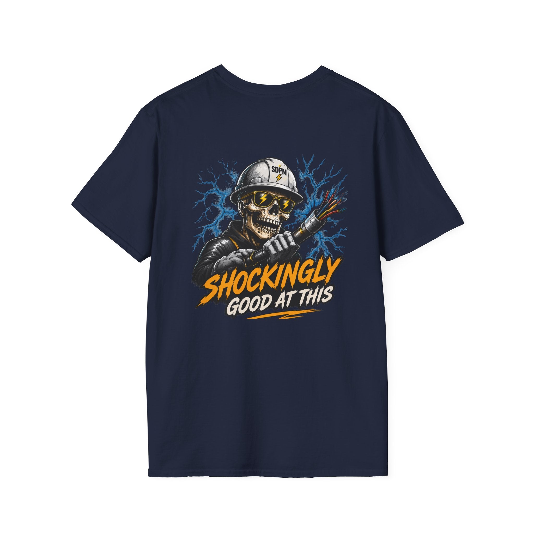 Shockingly Good At This Electrician Funny Skeleton T-Shirt