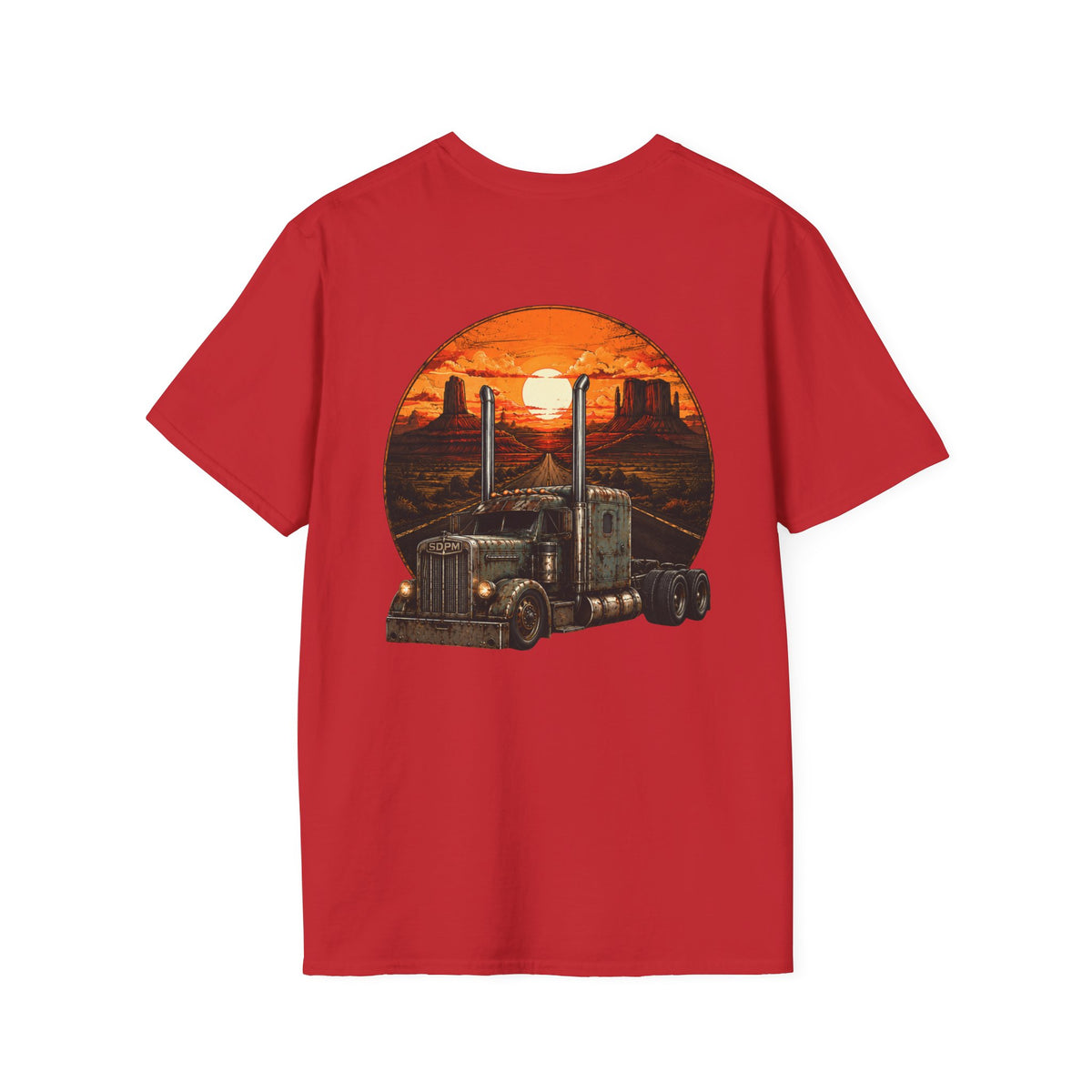 Rat Rod Style Semi Sunset T-Shirt