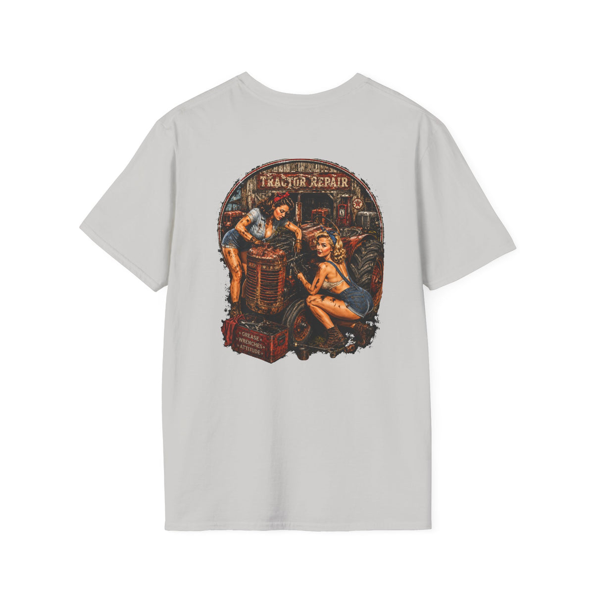 Pinup Girls Tractor Mechanic Tshirt