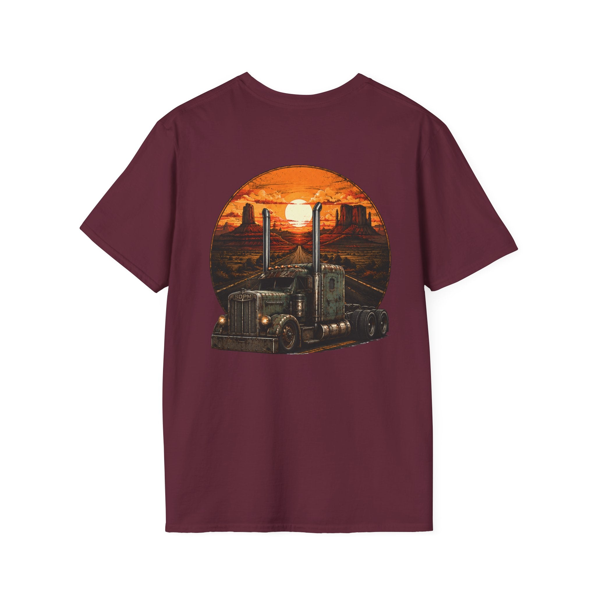Rat Rod Style Semi Sunset T-Shirt