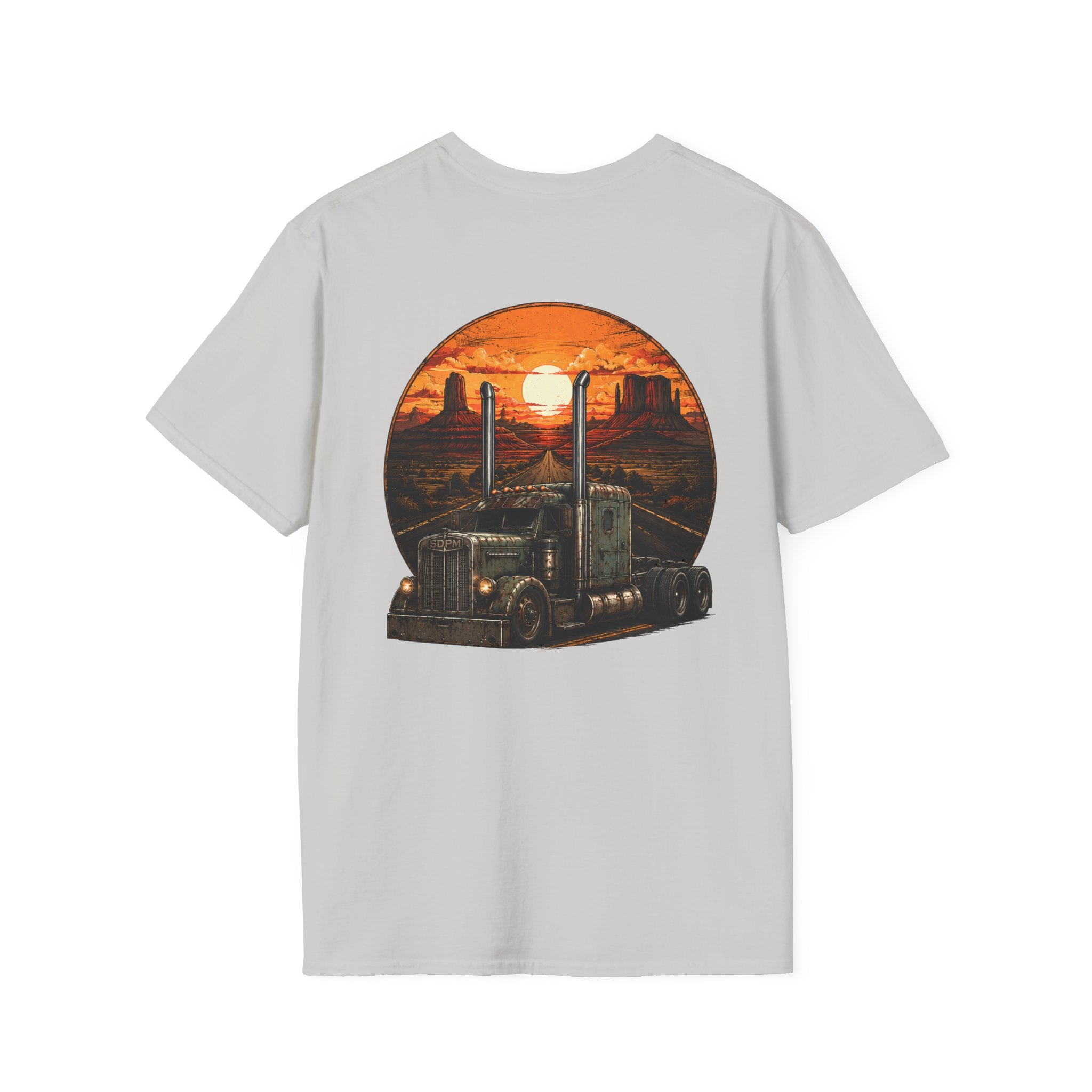 Rat Rod Style Semi Sunset T-Shirt