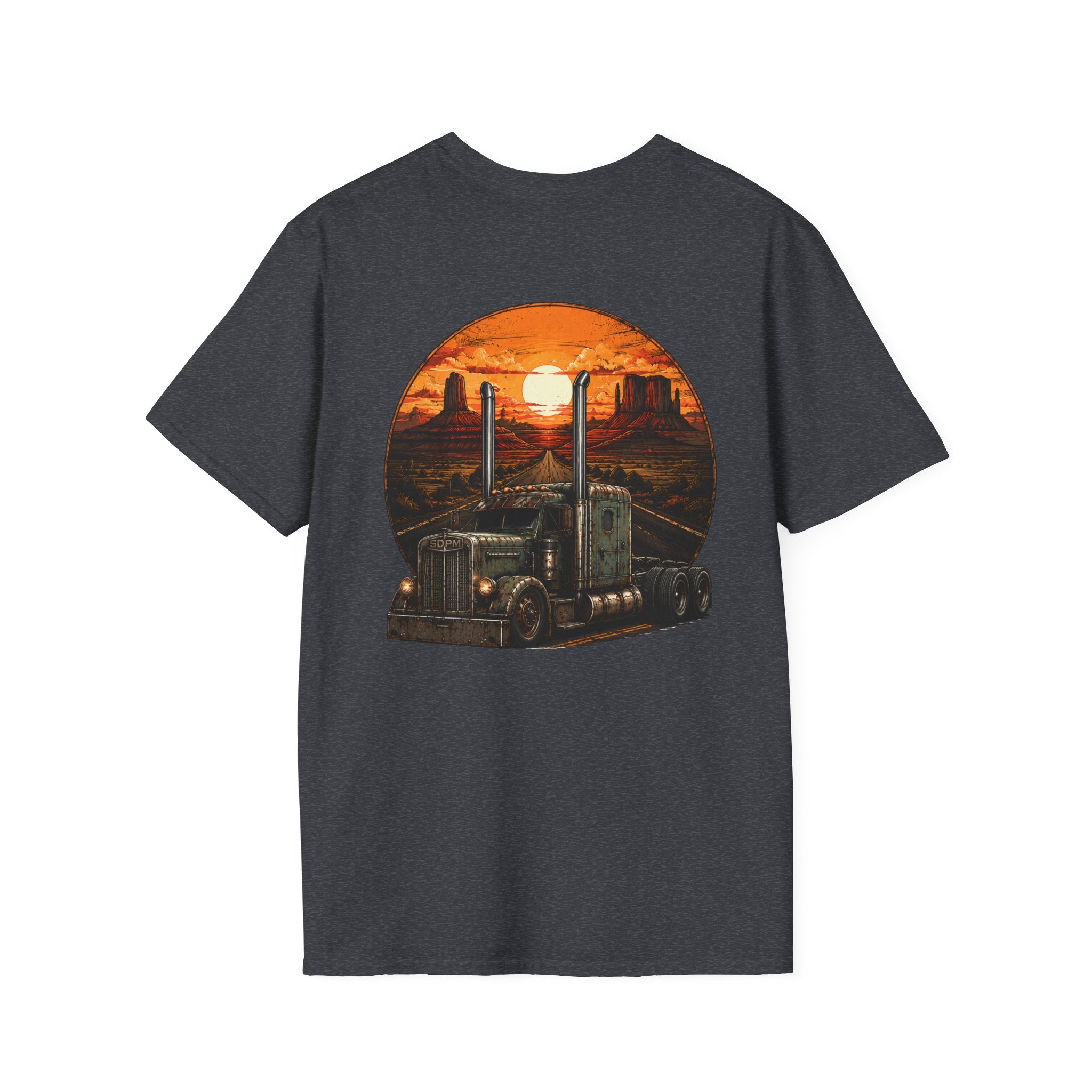 Rat Rod Style Semi Sunset T-Shirt