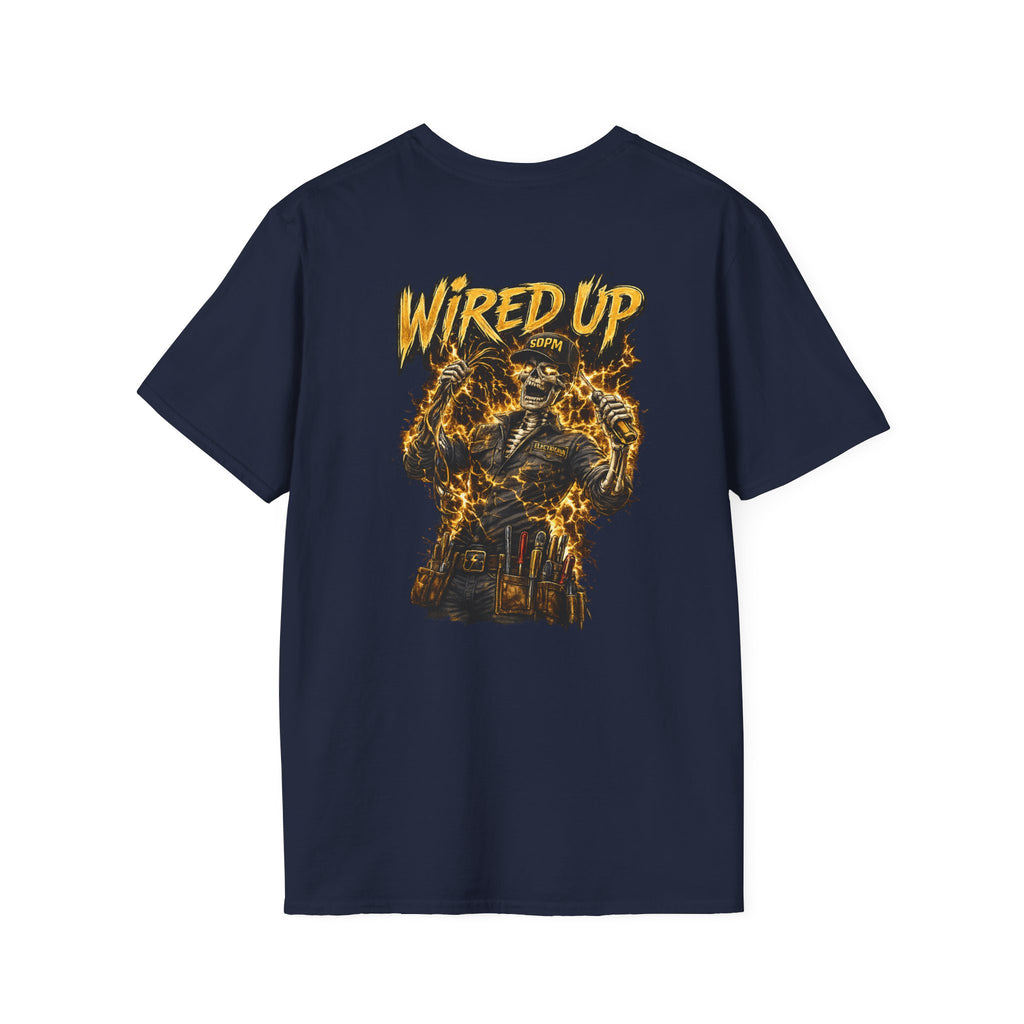 Electrician Wired Up Skeleton T-Shirt