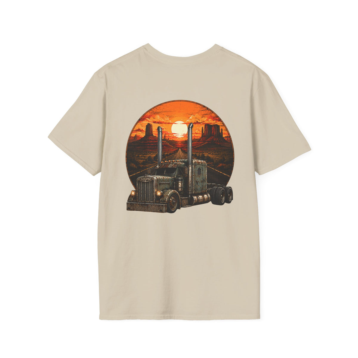 Rat Rod Style Semi Sunset T-Shirt
