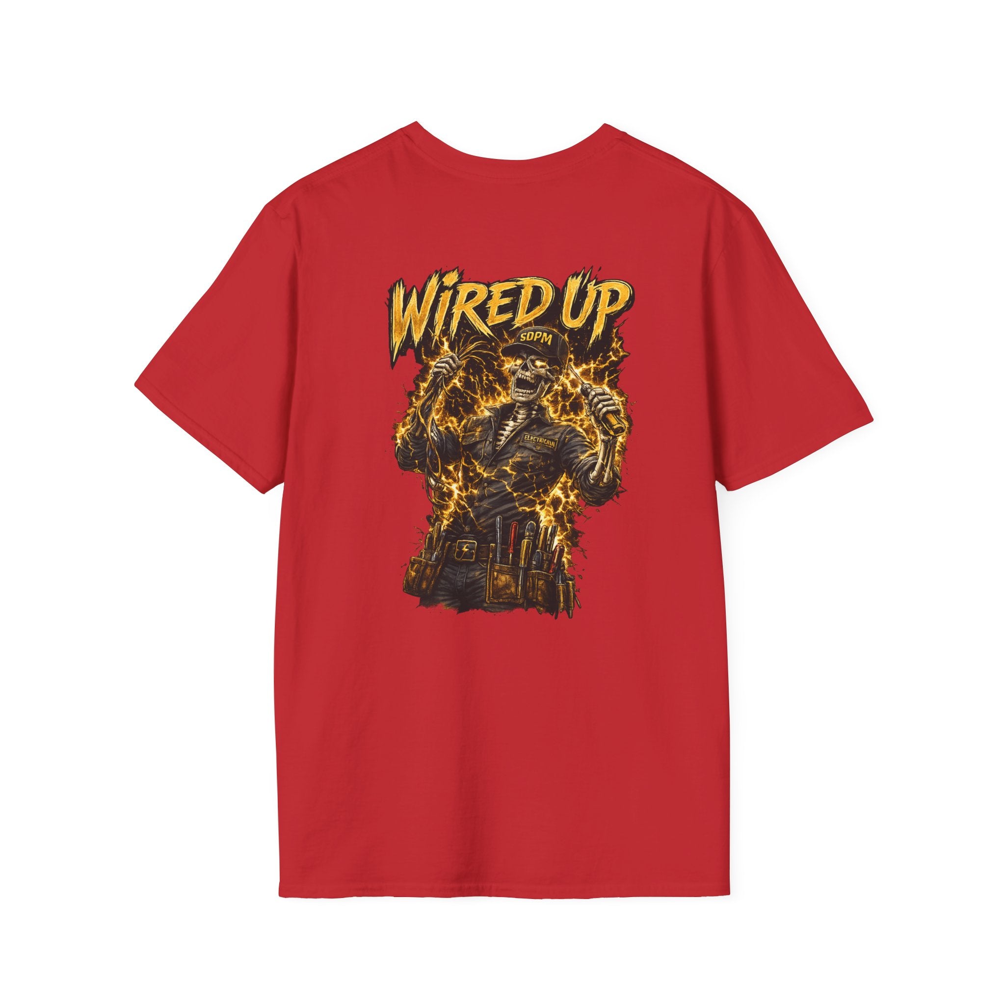 Electrician Wired Up Skeleton T-Shirt