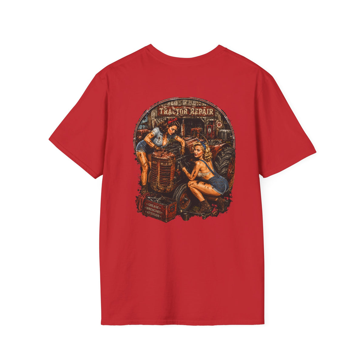 Pinup Girls Tractor Mechanic Tshirt