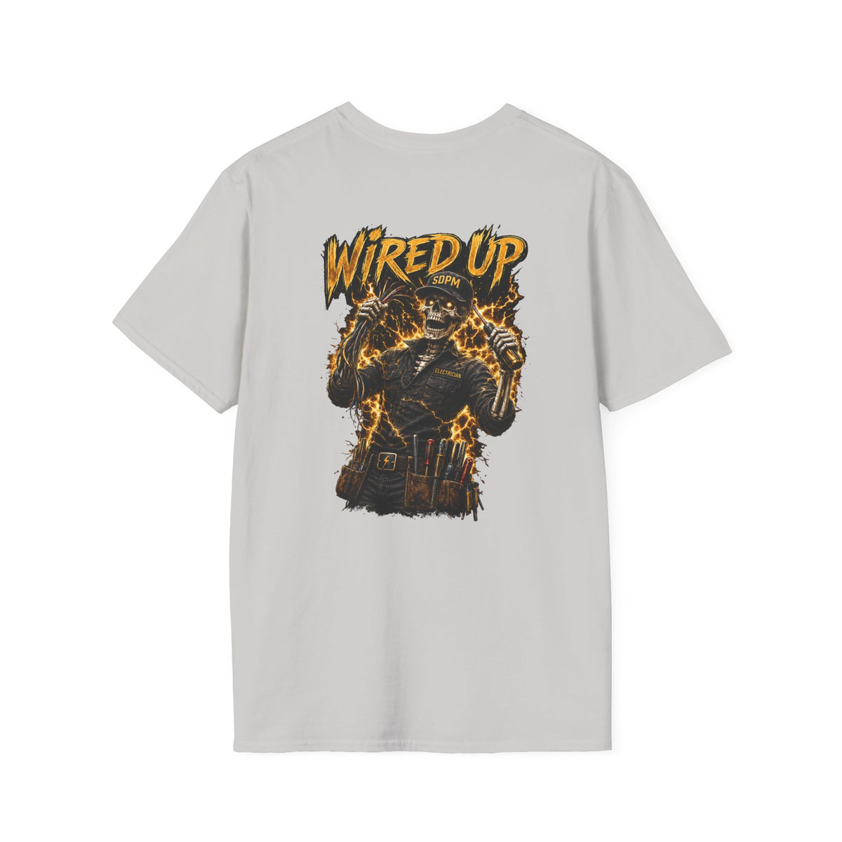 Electrician Wired Up Skeleton T-Shirt