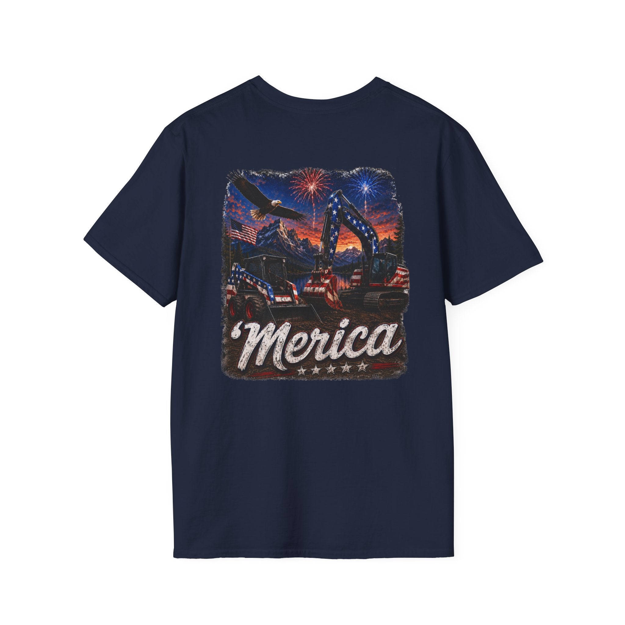 Patriotic 'Merica Heavy Equipment T-Shirt