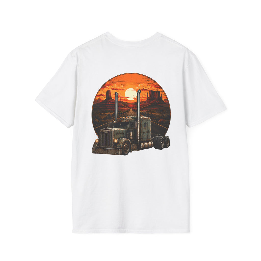 Rat Rod Style Semi Sunset T-Shirt