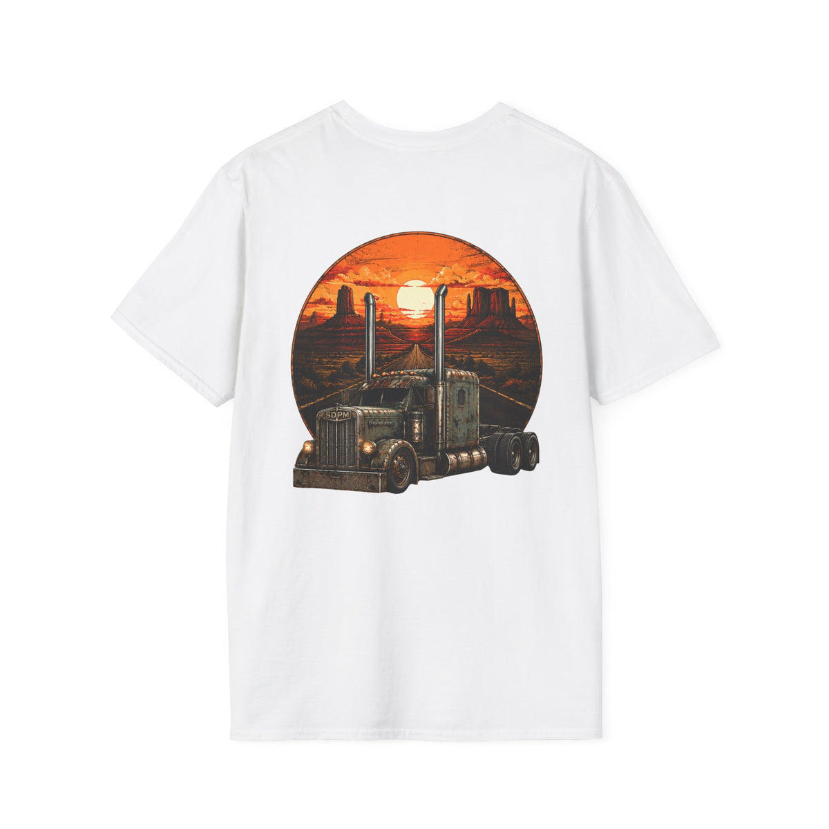 Rat Rod Style Semi Sunset T-Shirt
