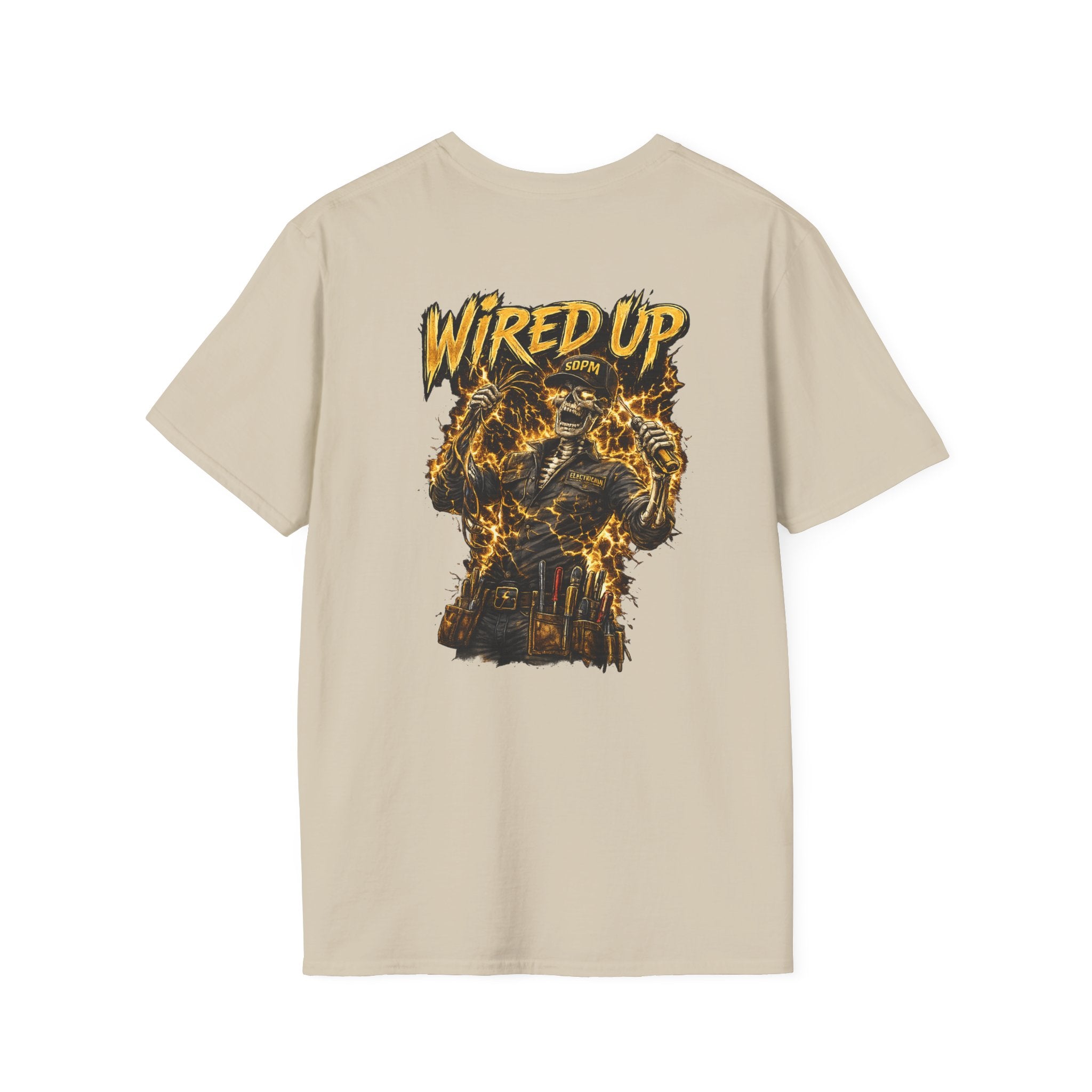Electrician Wired Up Skeleton T-Shirt