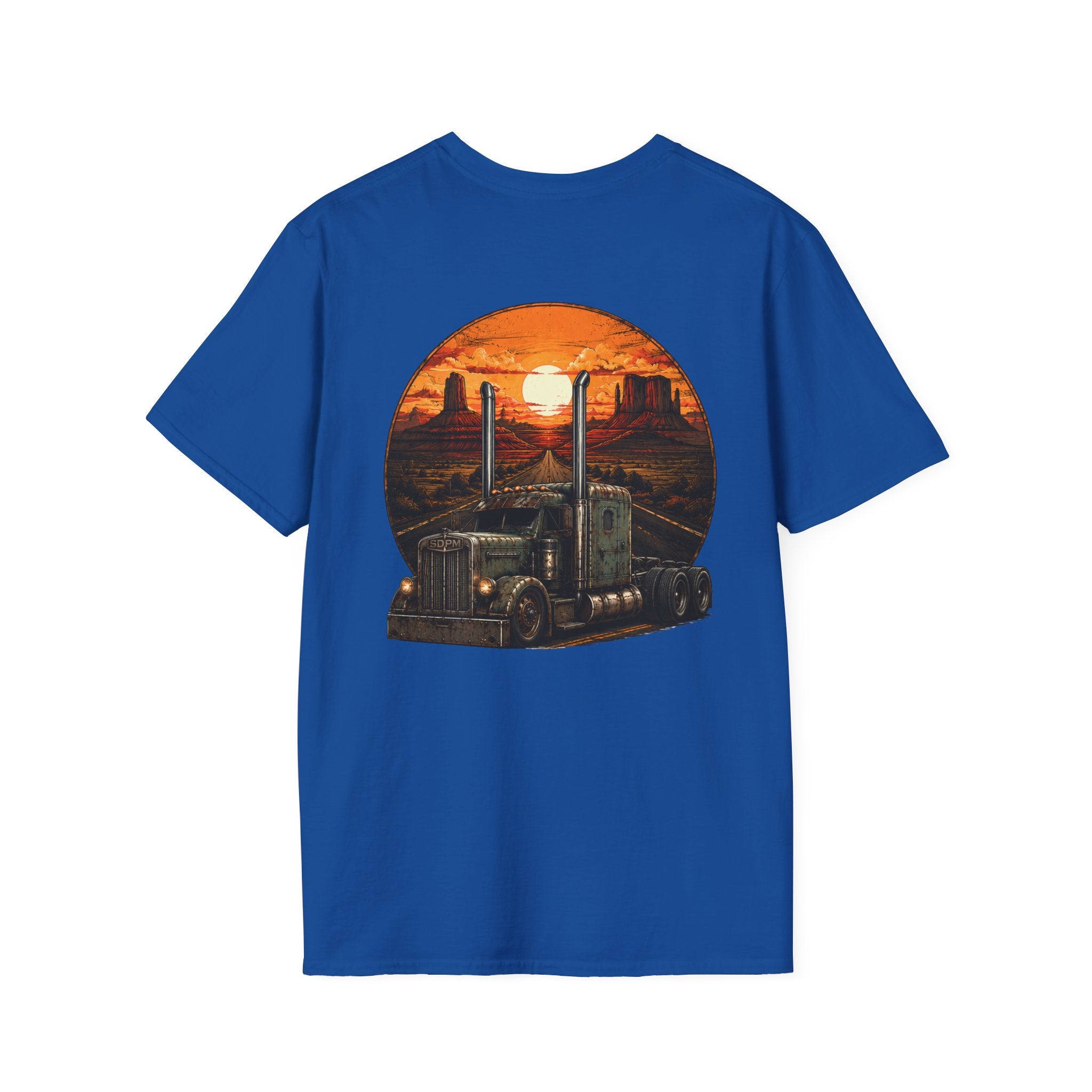 Rat Rod Style Semi Sunset T-Shirt