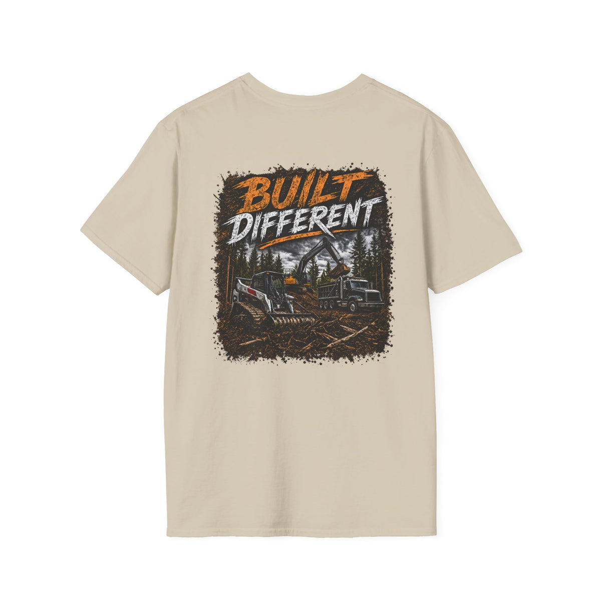 Built Different Skid Steer Construction T-Shirt