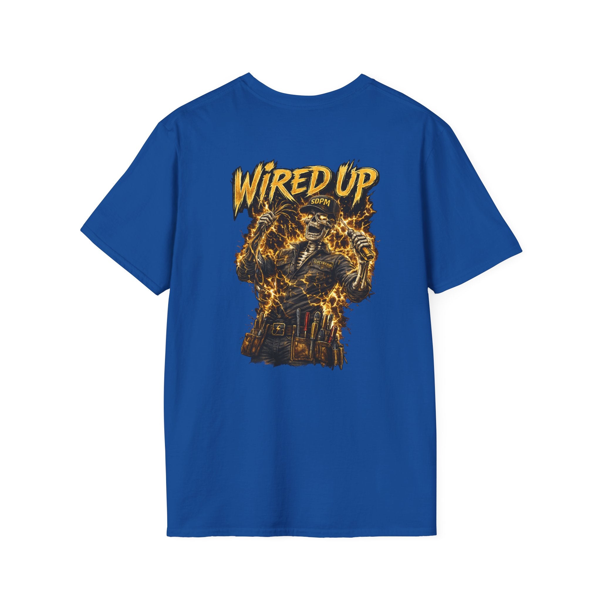 Electrician Wired Up Skeleton T-Shirt