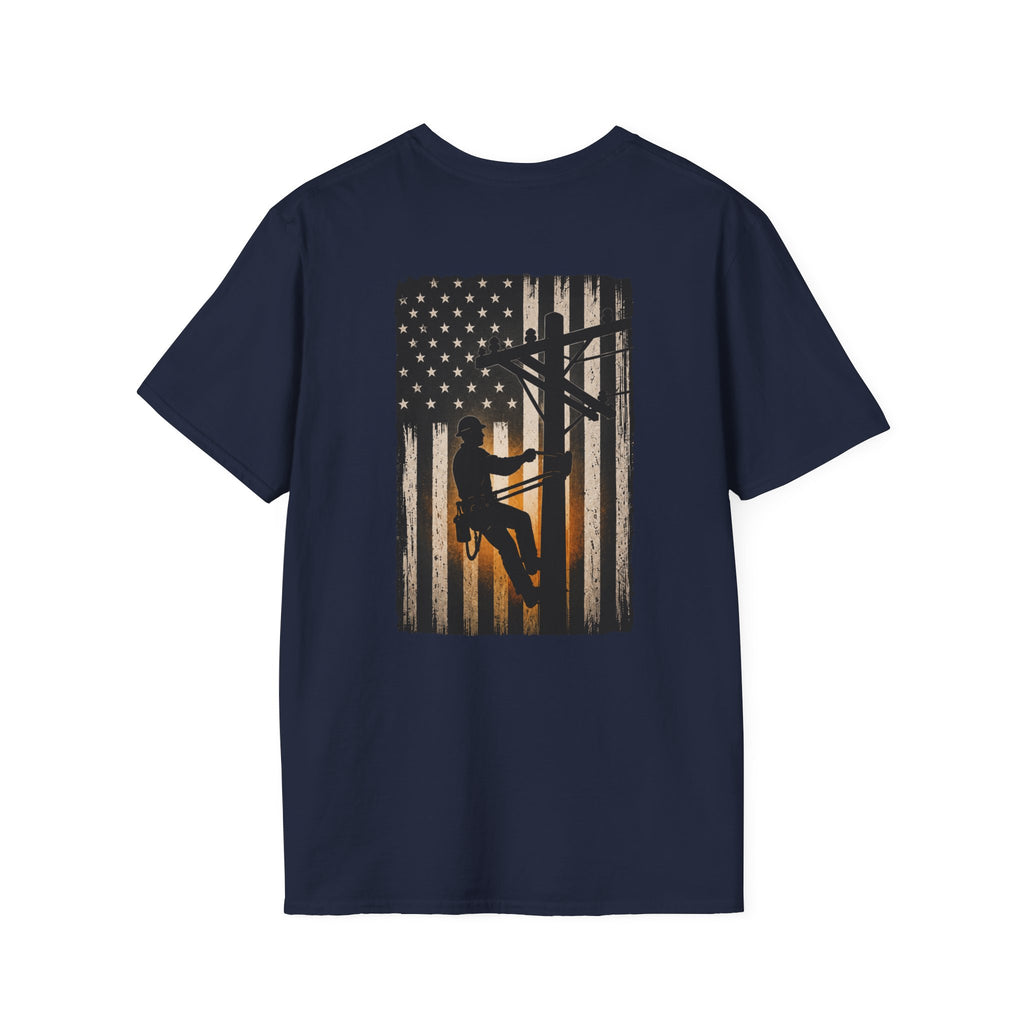 Lineman American Flag T-Shirt