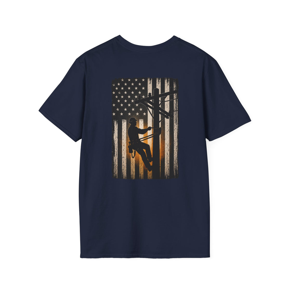 Lineman American Flag T-Shirt