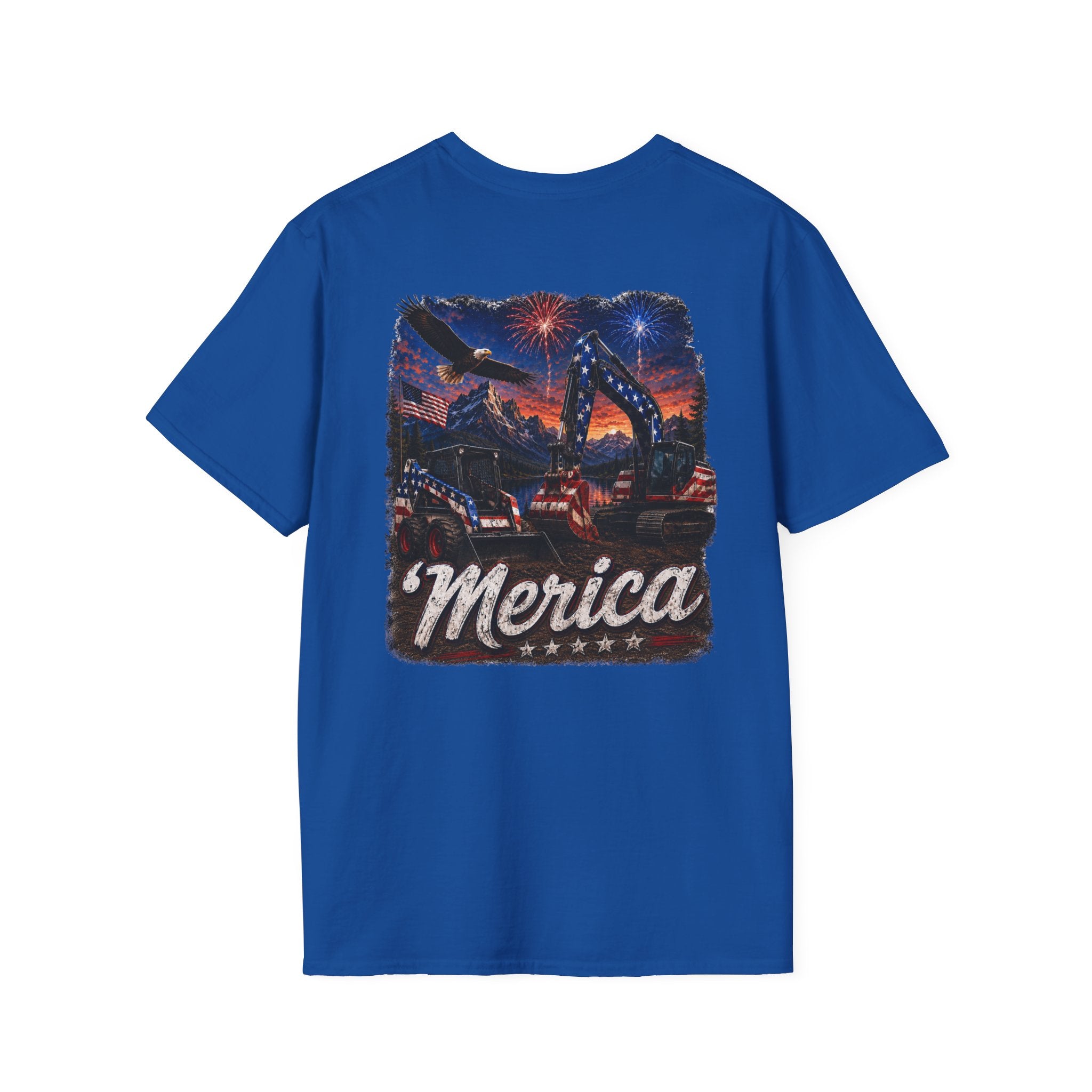 Patriotic 'Merica Heavy Equipment T-Shirt