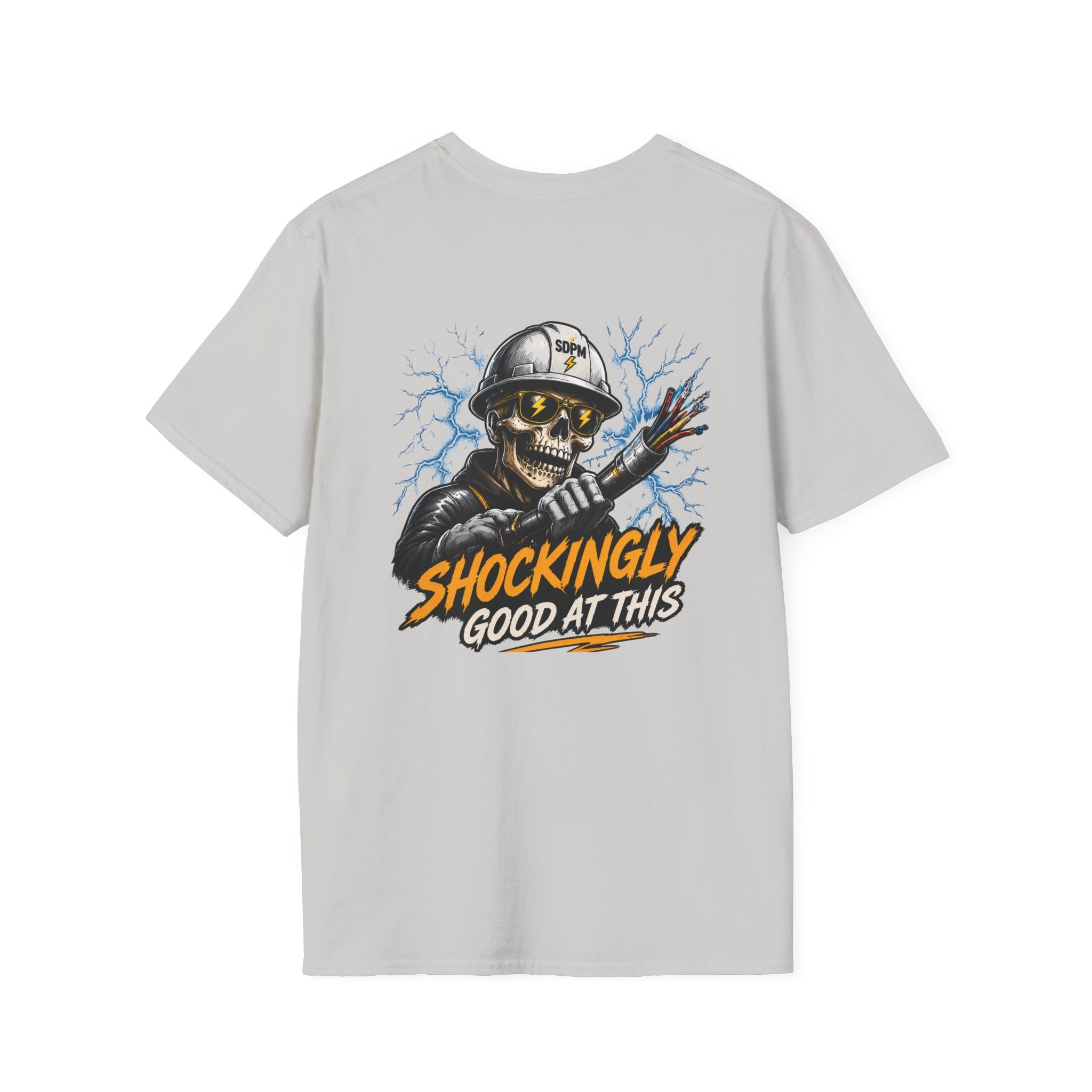 Shockingly Good At This Electrician Funny Skeleton T-Shirt
