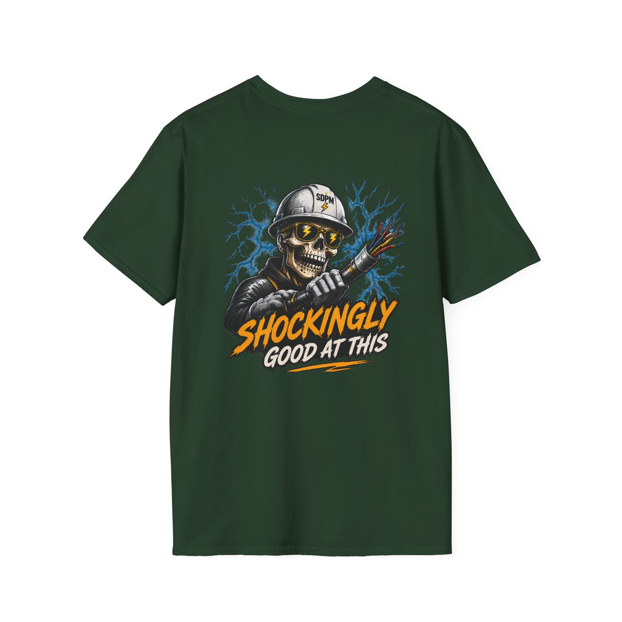 Shockingly Good At This Electrician Funny Skeleton T-Shirt