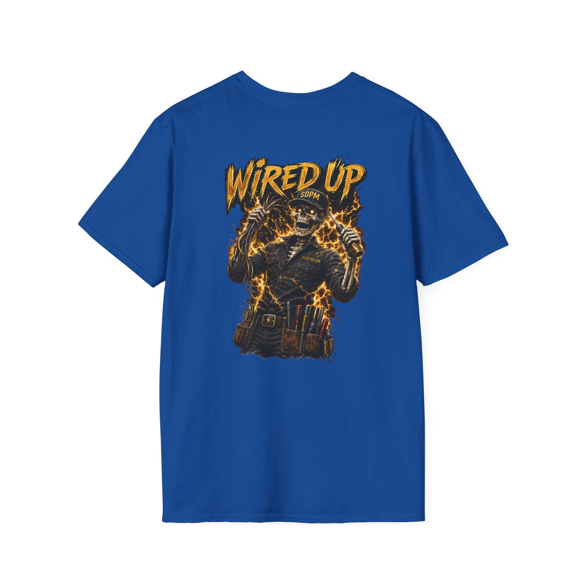 Electrician Wired Up Skeleton T-Shirt