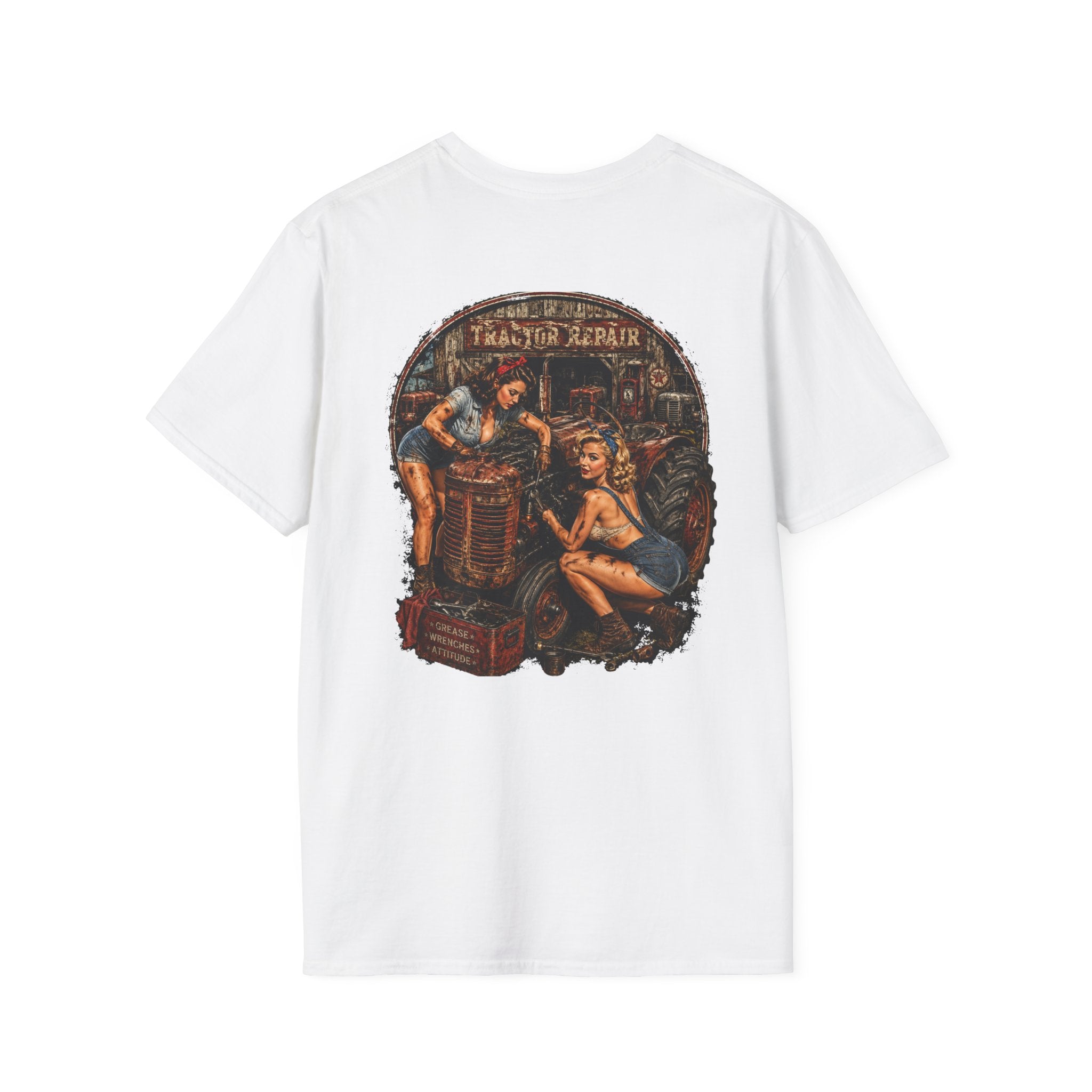 Pinup Girls Tractor Mechanic Tshirt