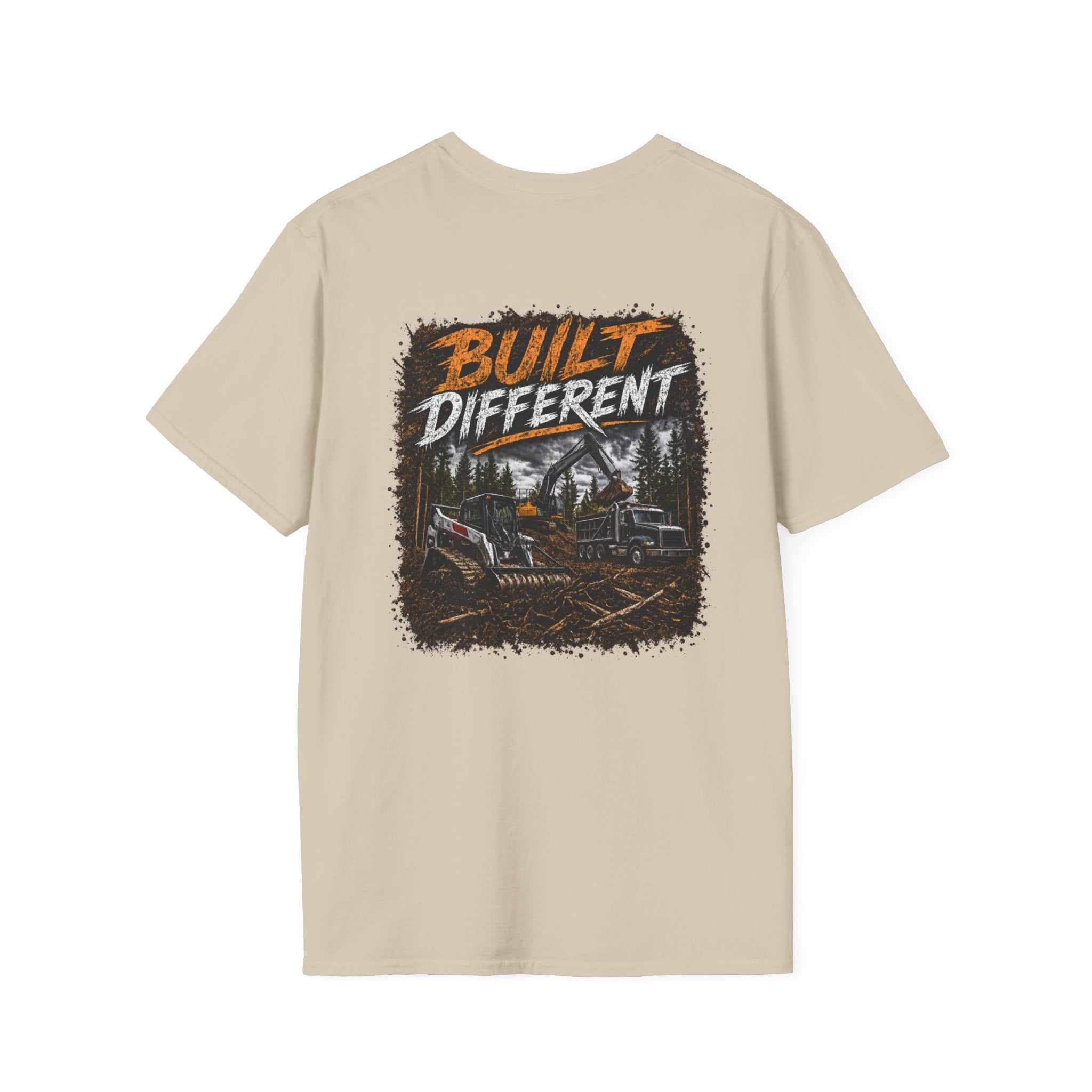 Built Different Skid Steer Construction T-Shirt
