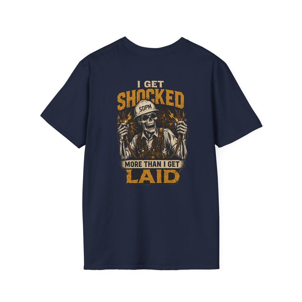 Electrician Funny Get Shocked More Than Laid T-Shirt