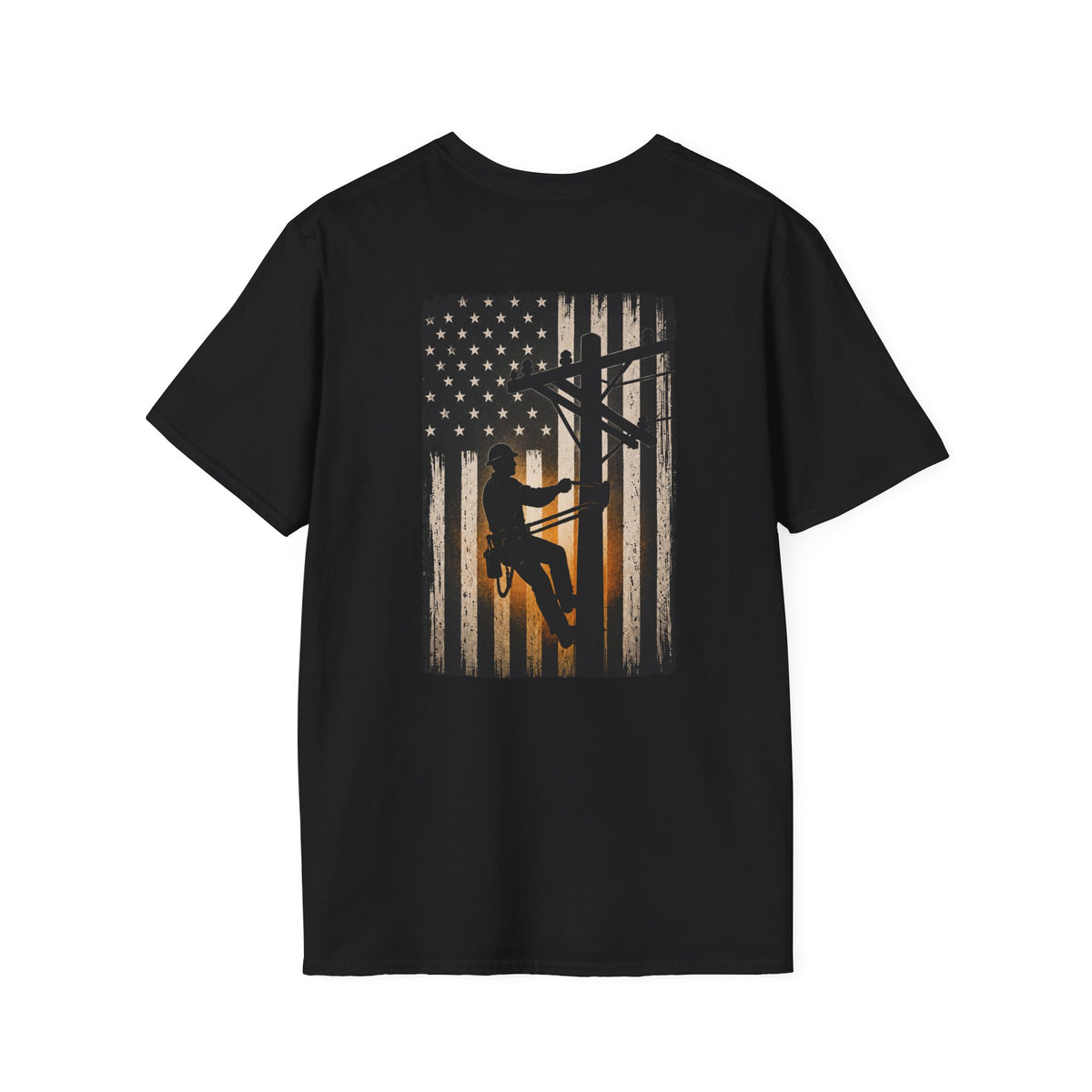 Lineman American Flag T-Shirt