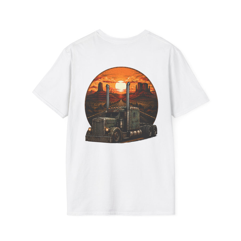 Rat Rod Style Semi Sunset T-Shirt