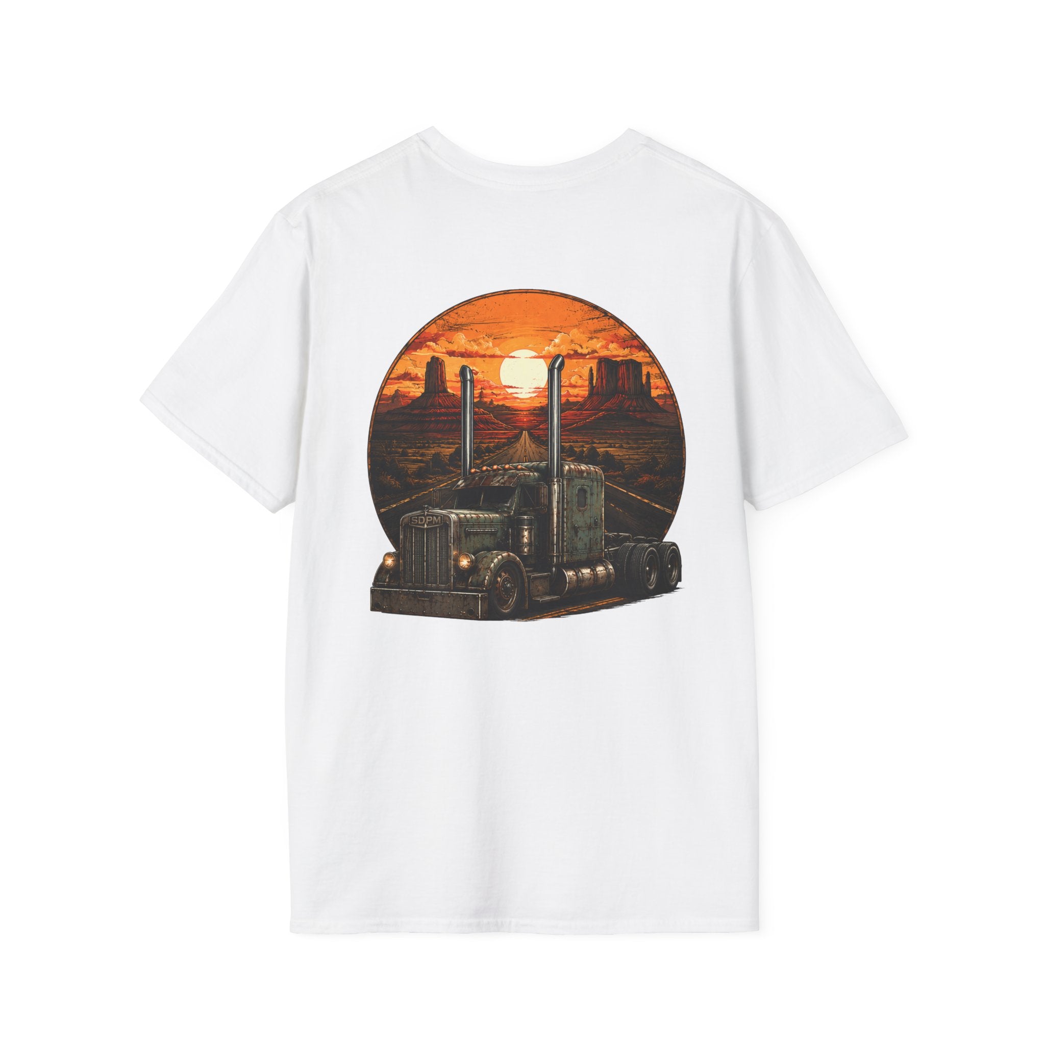 Rat Rod Style Semi Sunset T-Shirt