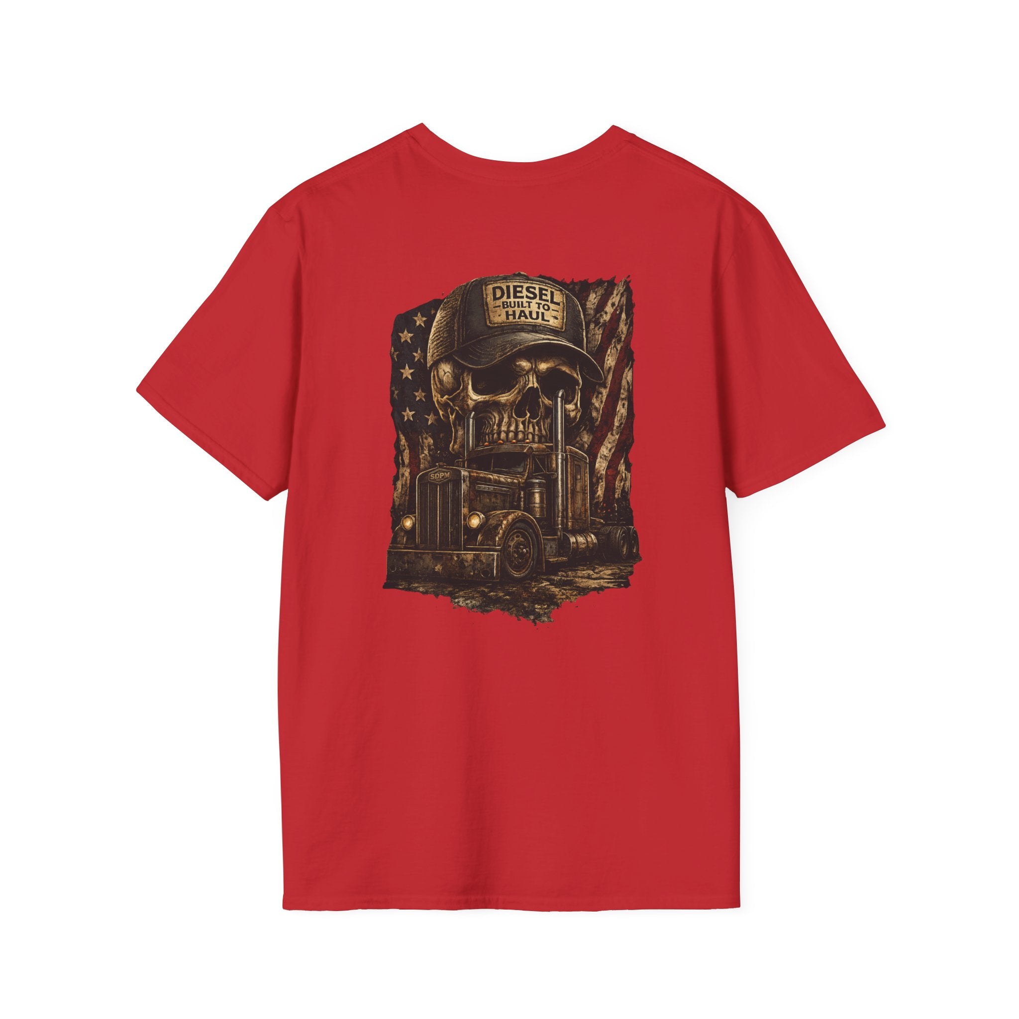 American Old School Semi with Skull T-Shirt