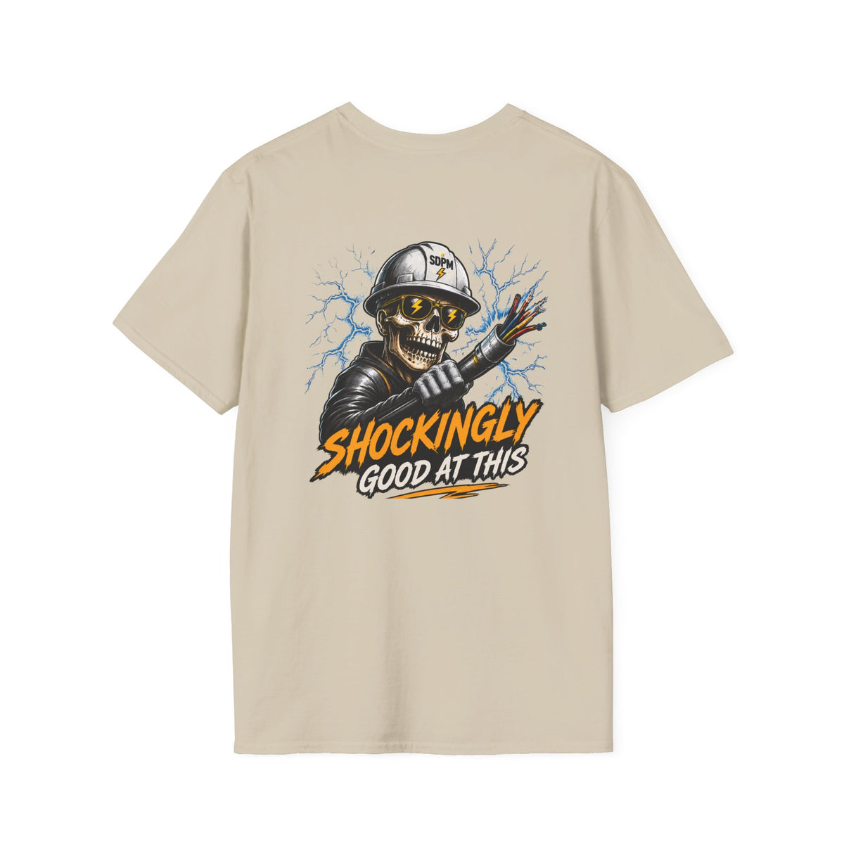 Shockingly Good At This Electrician Funny Skeleton T-Shirt