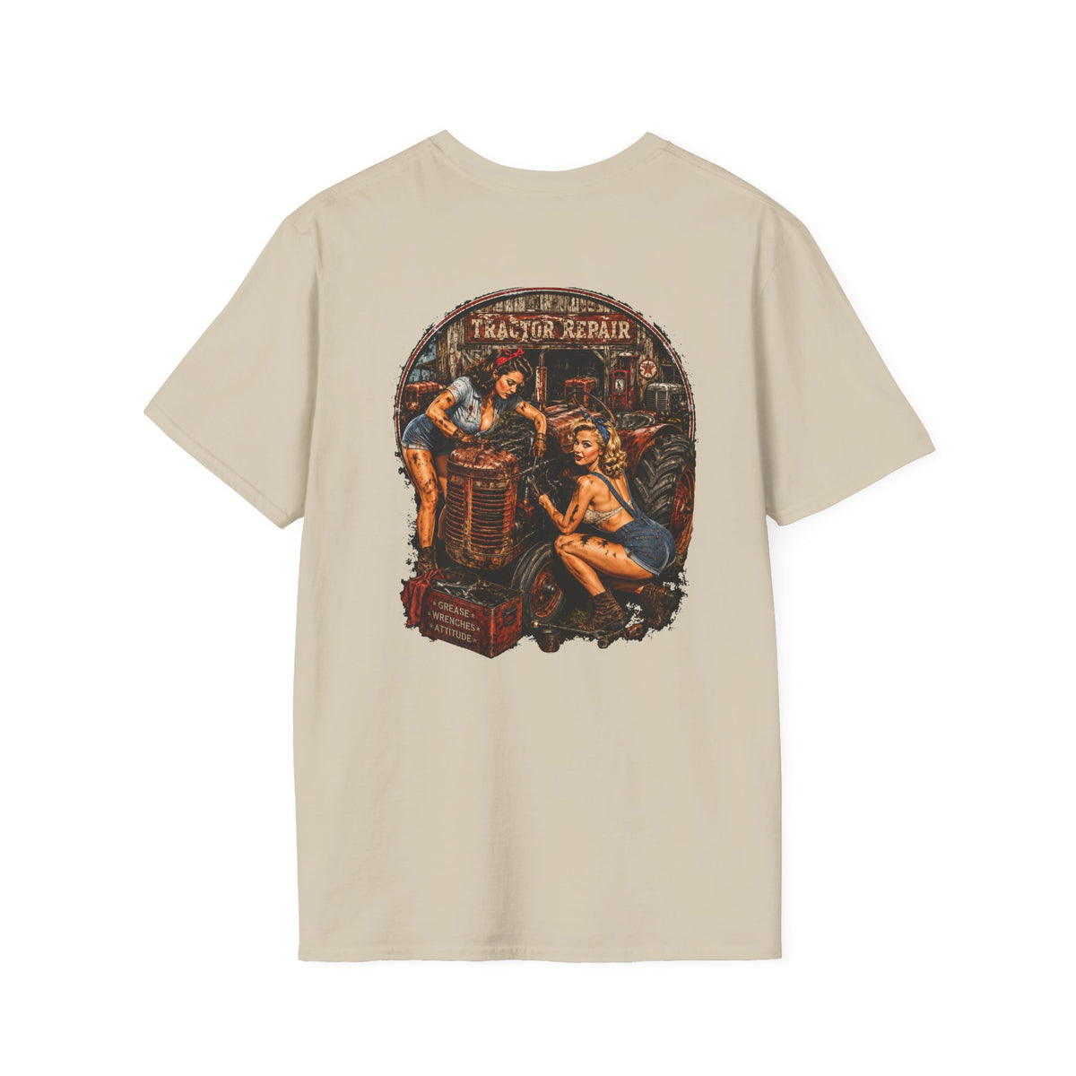 Pinup Girls Tractor Mechanic Tshirt