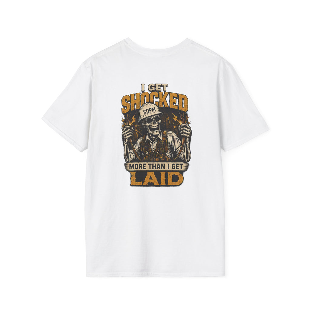 Electrician Funny Get Shocked More Than Laid T-Shirt