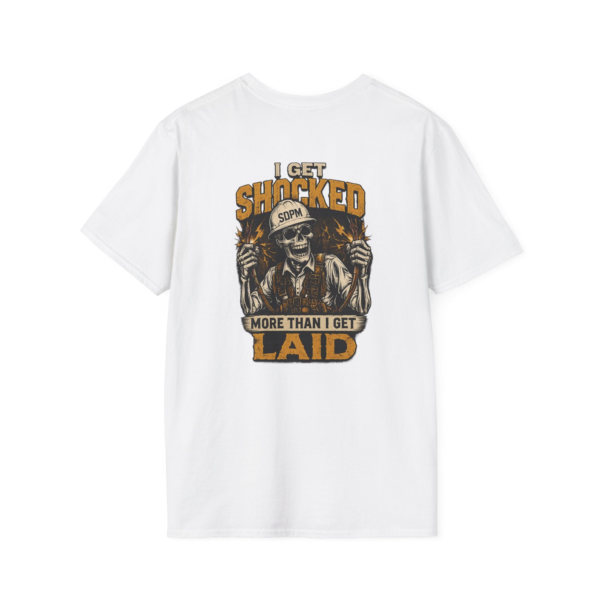 Electrician Funny Get Shocked More Than Laid T-Shirt