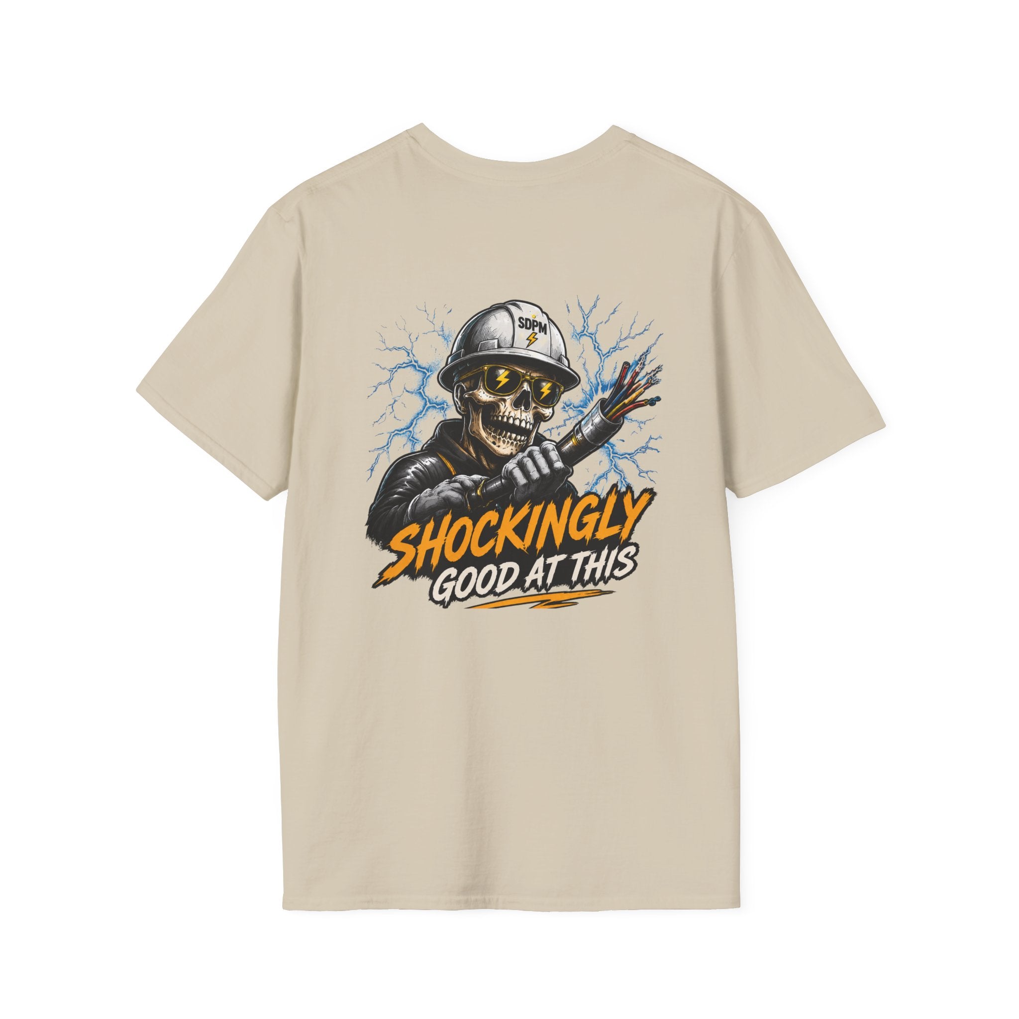 Shockingly Good At This Electrician Funny Skeleton T-Shirt