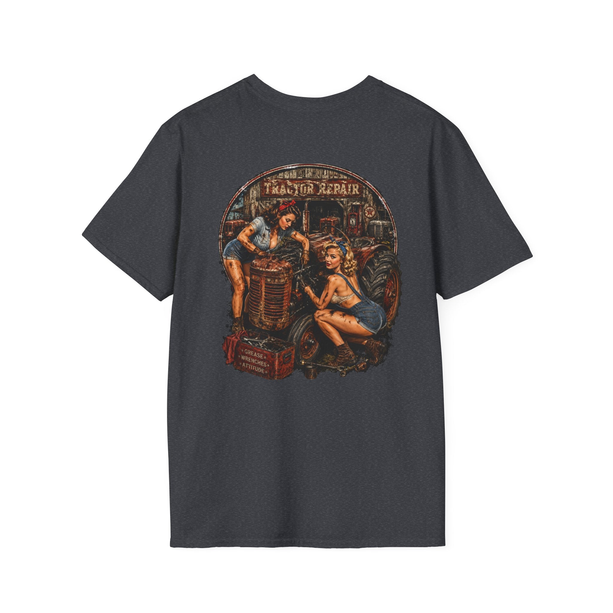 Pinup Girls Tractor Mechanic Tshirt