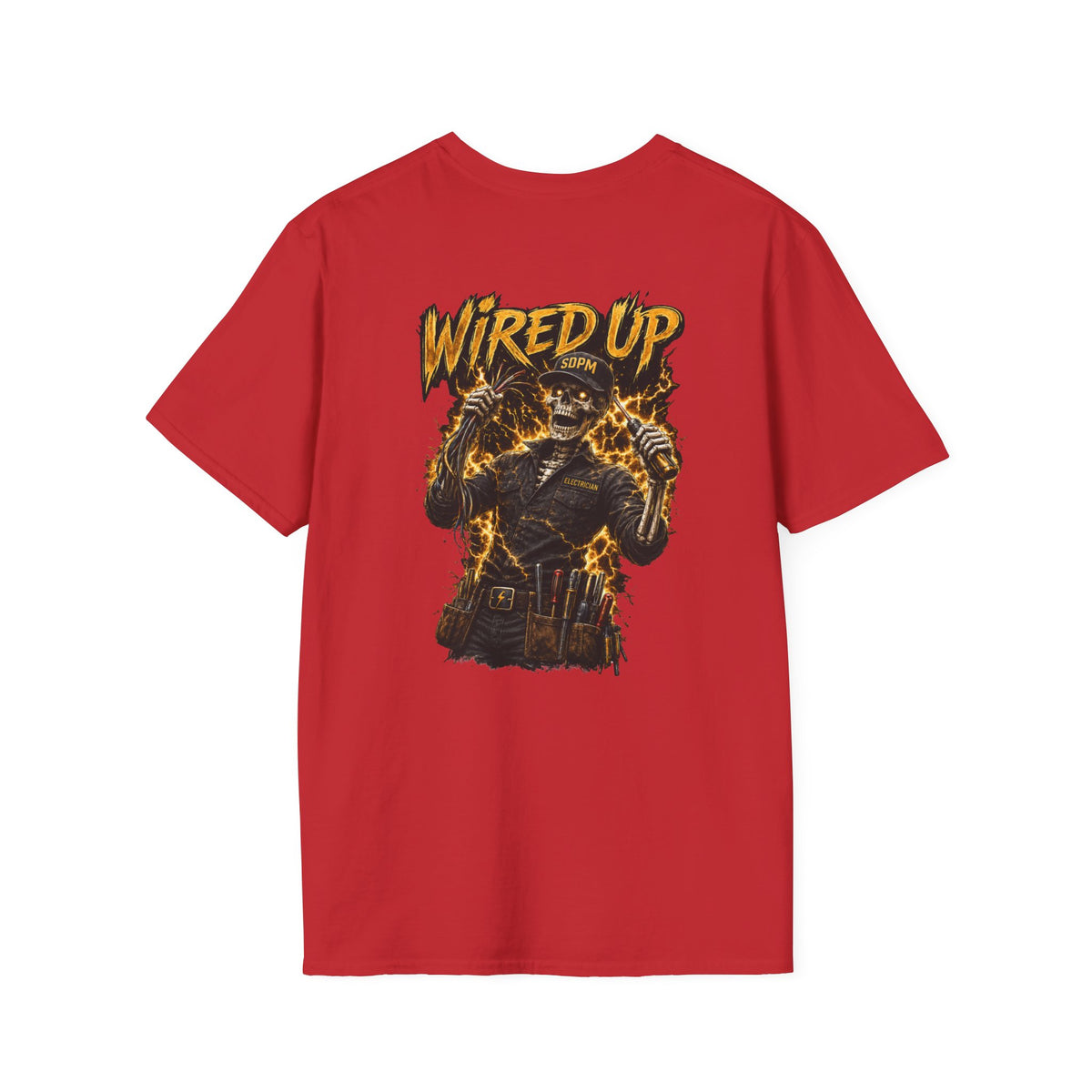 Electrician Wired Up Skeleton T-Shirt
