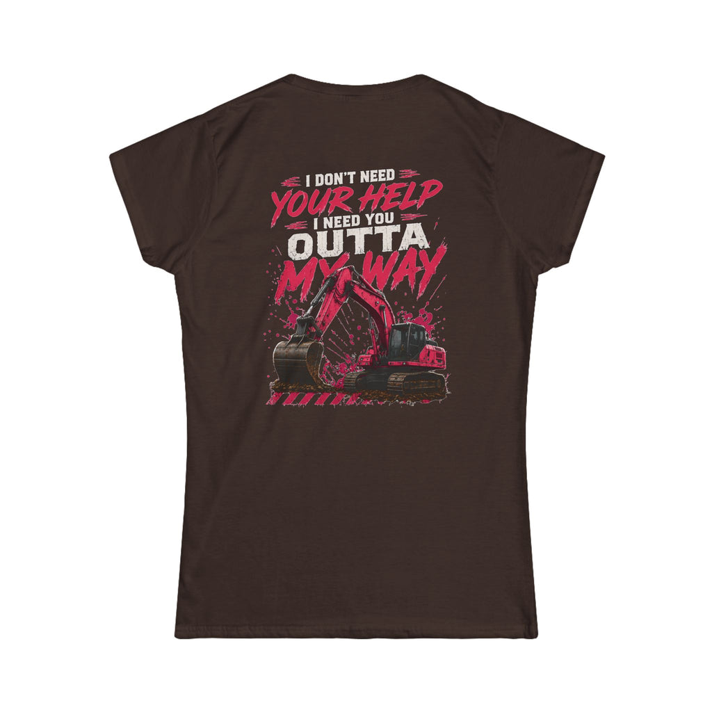 Get Outta My Way Women's Softstyle Tee