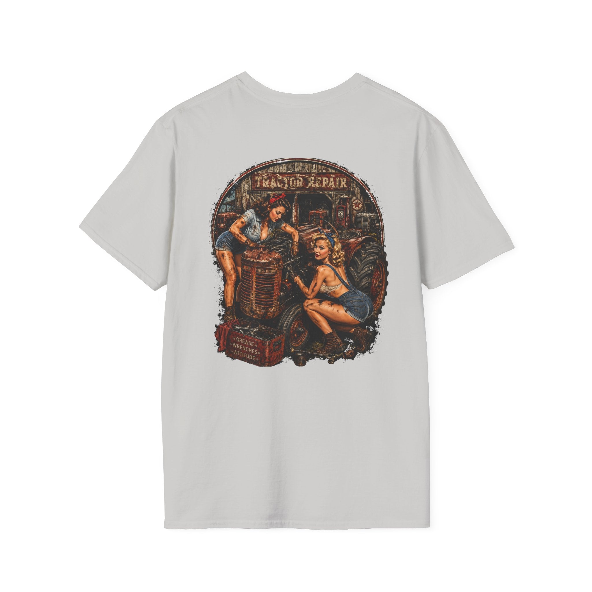 Pinup Girls Tractor Mechanic Tshirt